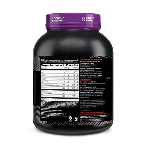 GNC AMP Wheybolic Whey Protein in Girl Scouts Coconut Caramel Supplement Facts