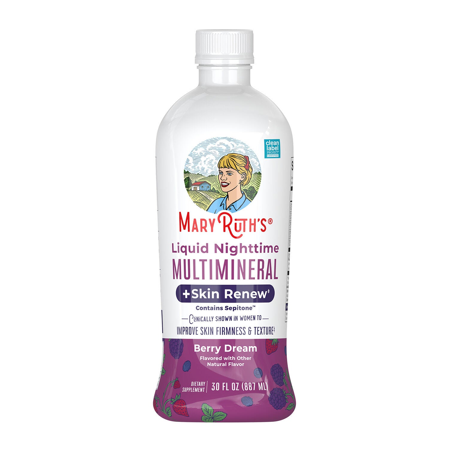 Liquid Nighttime Multimineral + Skin Renew - Berry Dream - 30 fl oz (30 Servings) | GNC