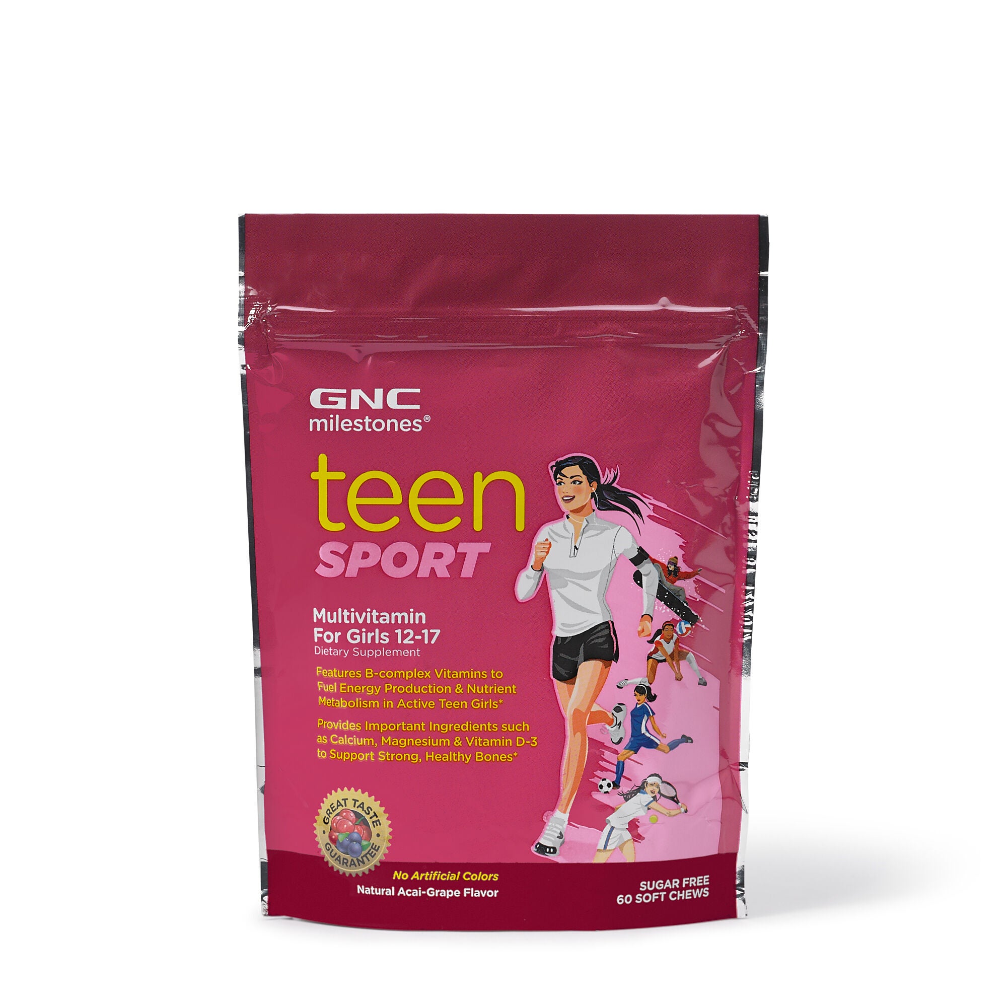 GNC milestones™ Teen Sport Multivitamin For Girls 12-17 - Acai-Grape | GNC