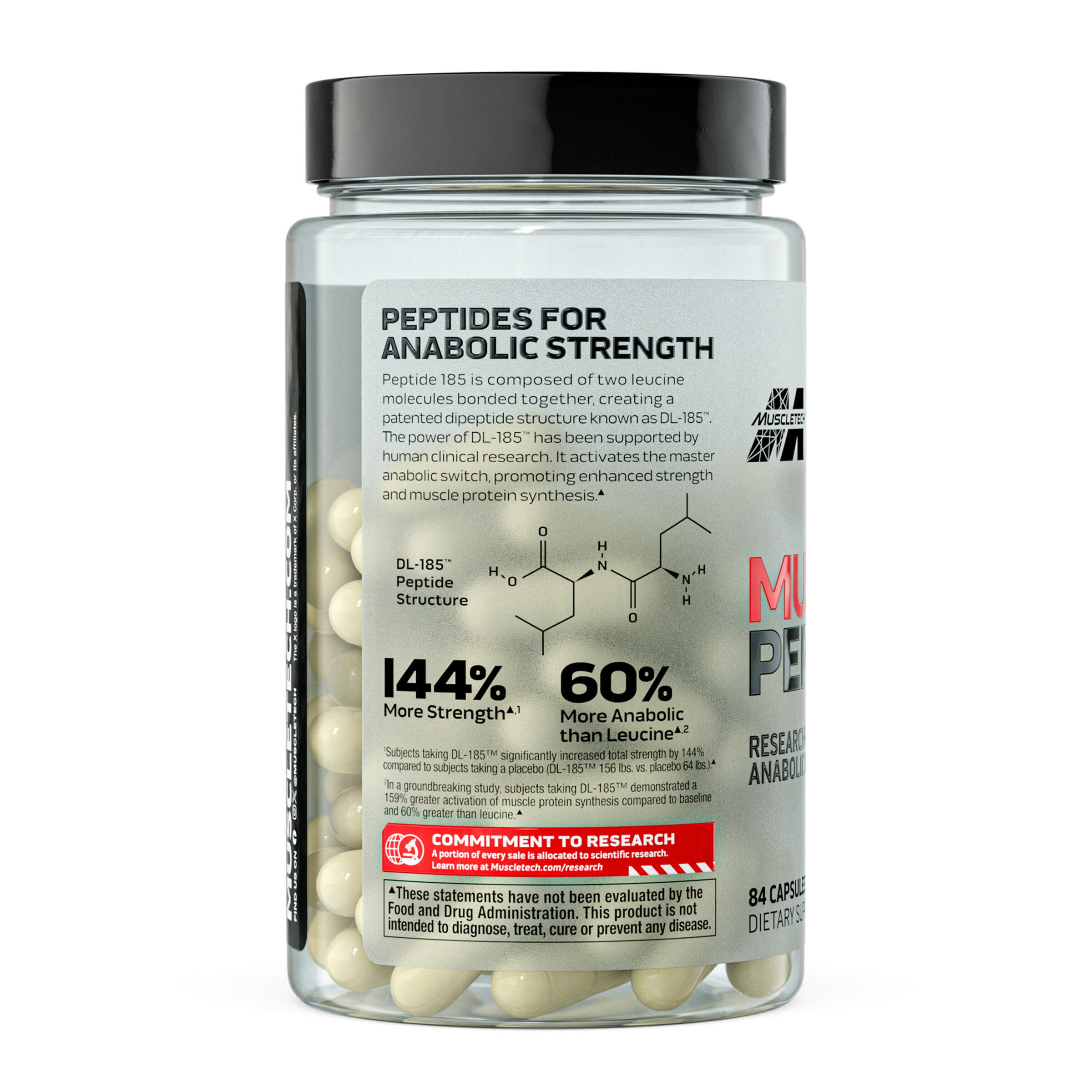 Leucine Peptide 185 - 84 Capsules (28 Servings)  | GNC