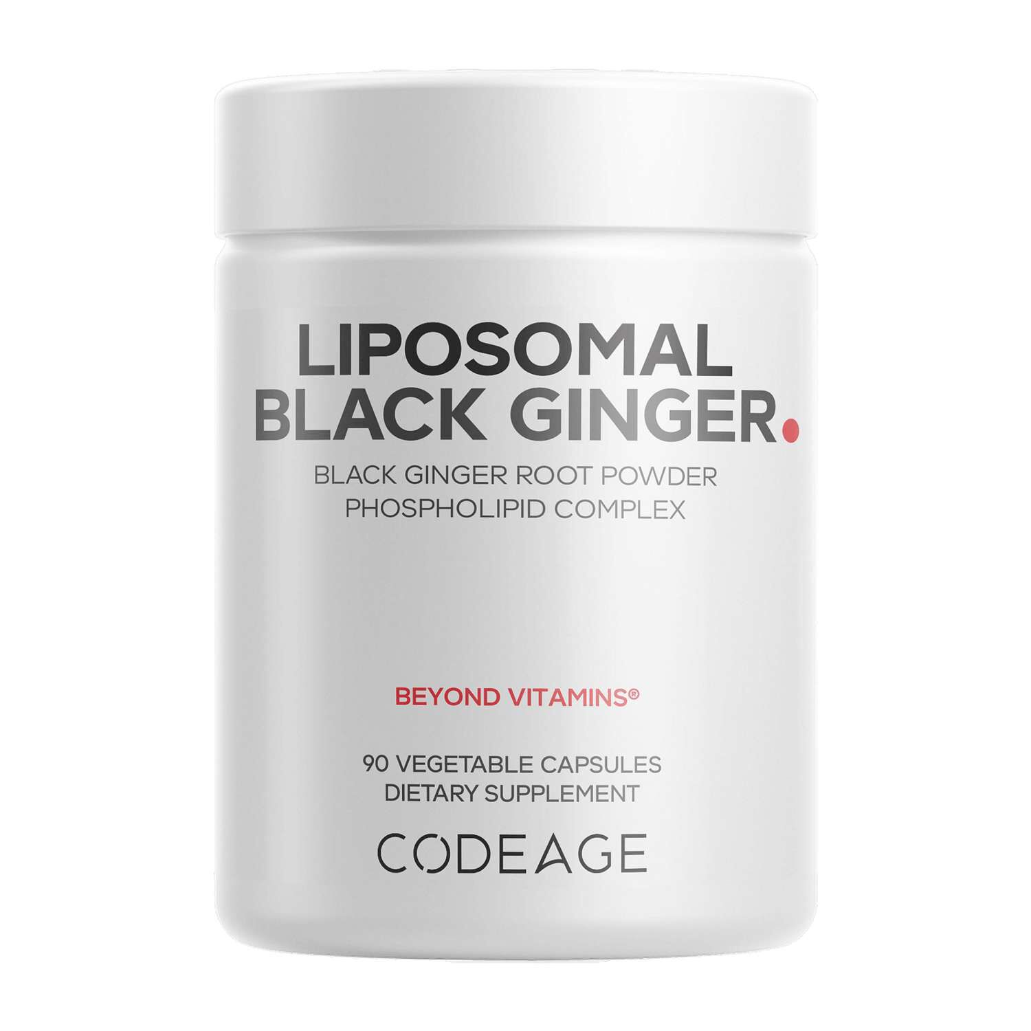 Liposomal Black Ginger - 90 Vegetable Capsules (90 Servings)