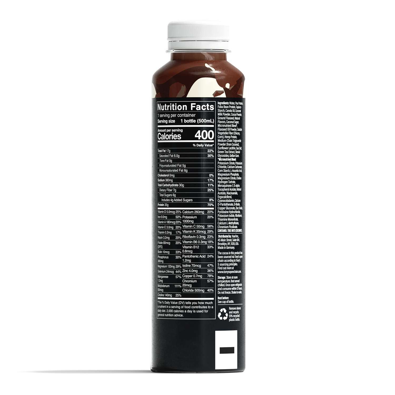 Black Edition RTD High-Protein Meal - Chocolate - 16.9 fl oz (12 Bottles)