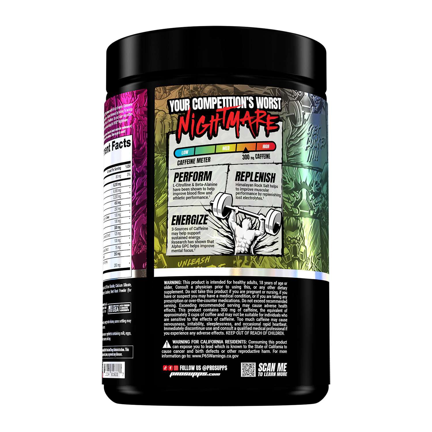 Pro Supps® - Mr. HYDE Nightmare - Intense Energy Pre-Workout