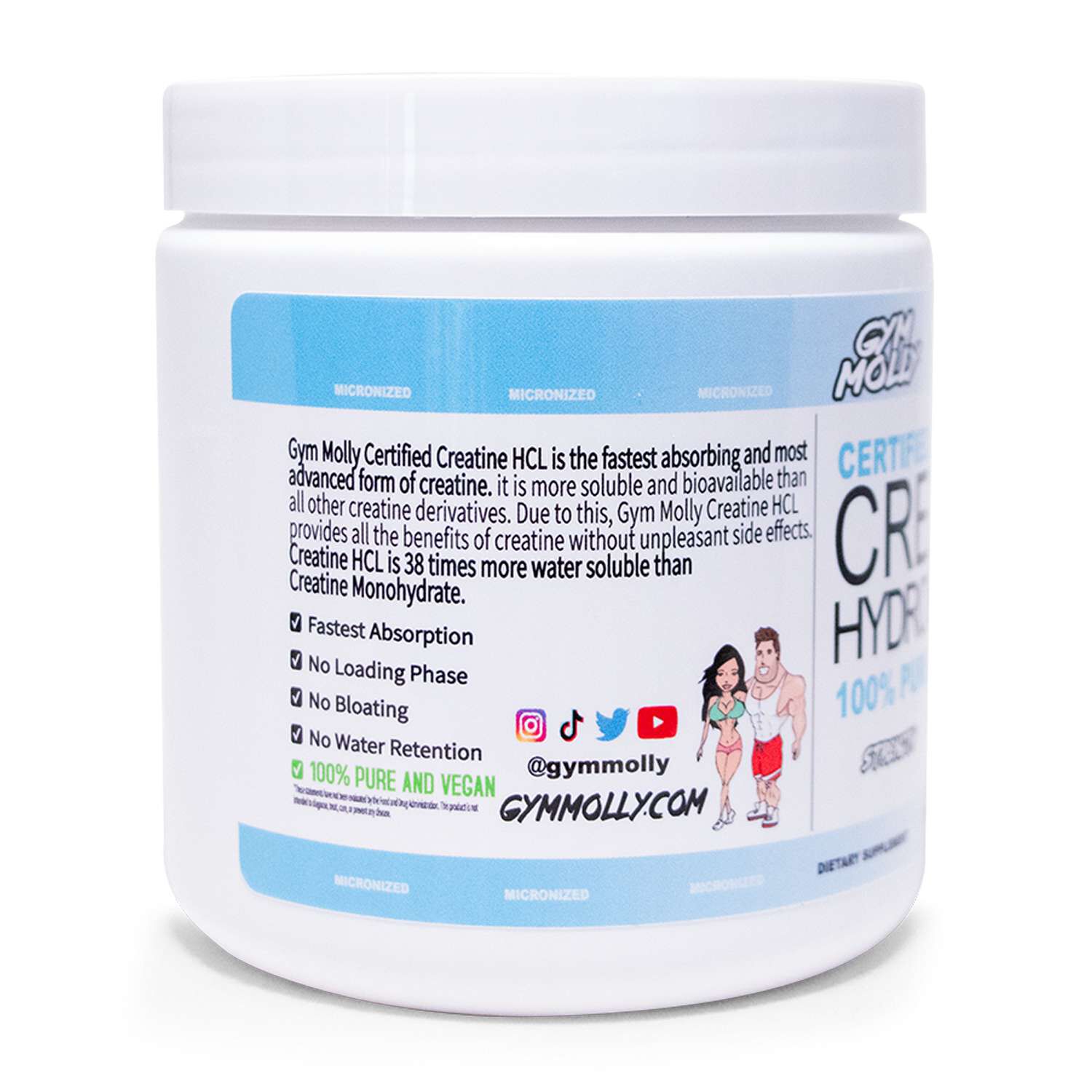 Pure Creatine HCL (120 Servings)