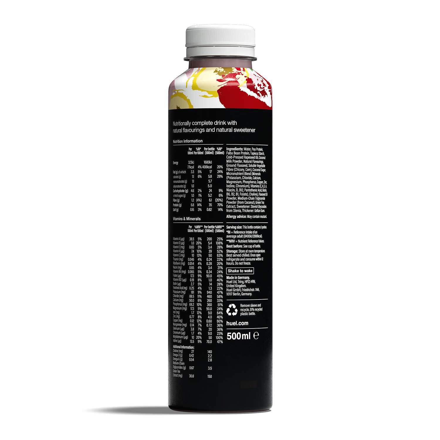Black Edition RTD High-Protein Meal - Strawberry Banana - 16.9 fl oz (12 Bottles)