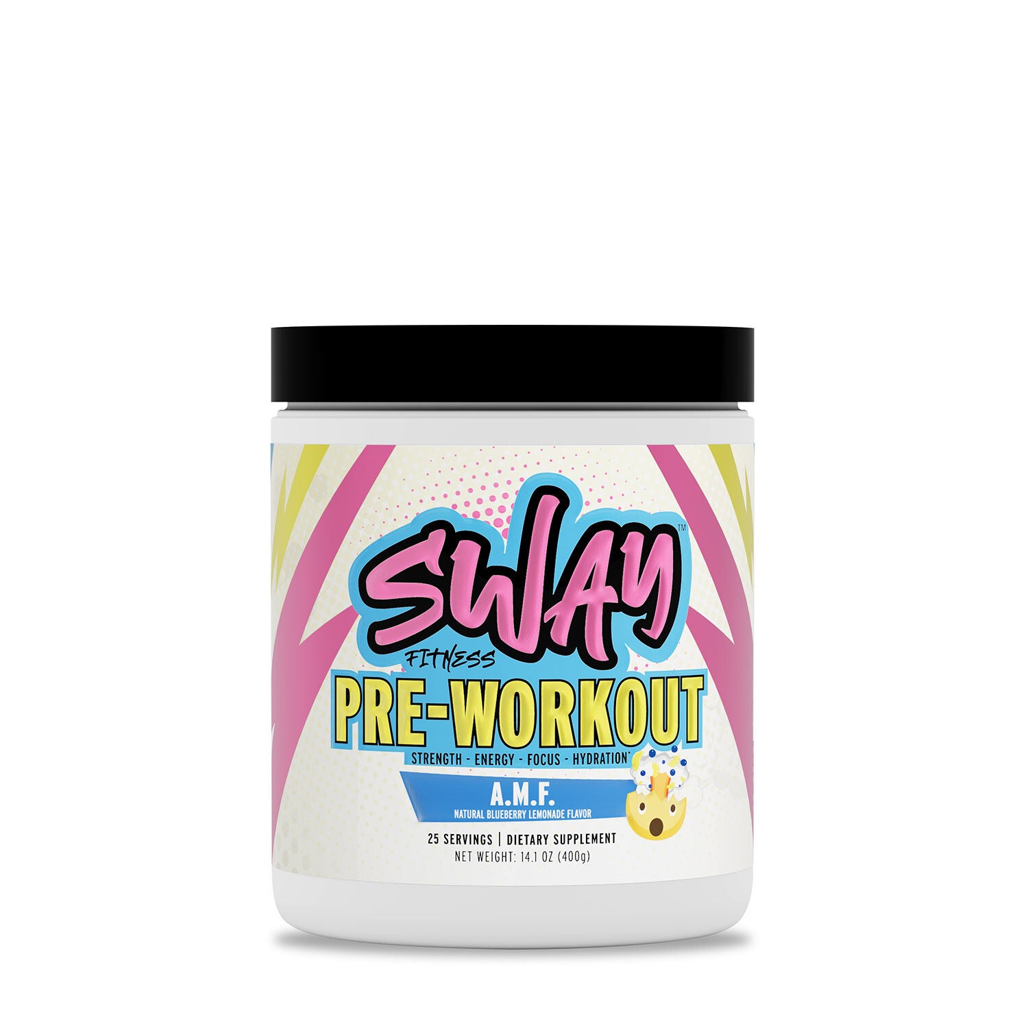 Pre Workout A.M.F. Natural Blueberry Lemonade 25 Servings