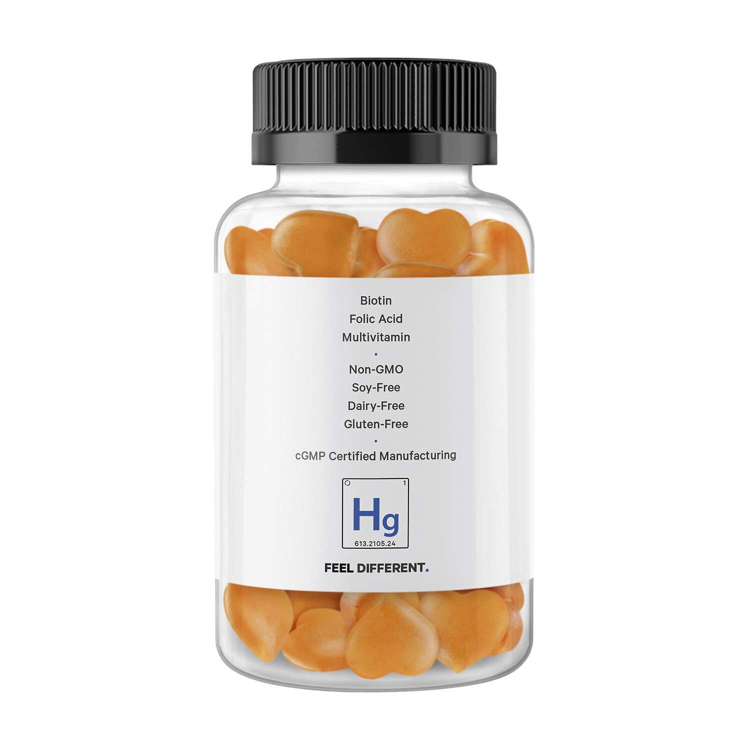 Hair Gummies - Sugarfree Daily Multivitamins - Biotin & Zinc - 60 Gummies (30 Servings)
