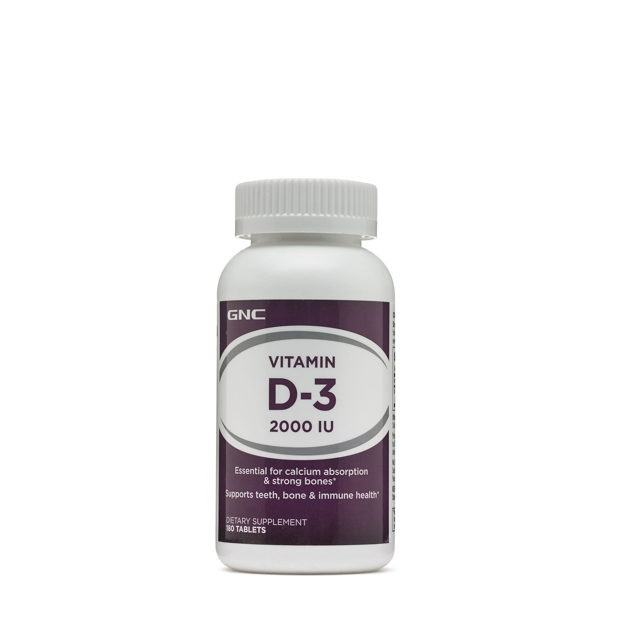 Gnc Vitamin D 3 2000 Iu Dietary Supplement 180 Tablets Gnc