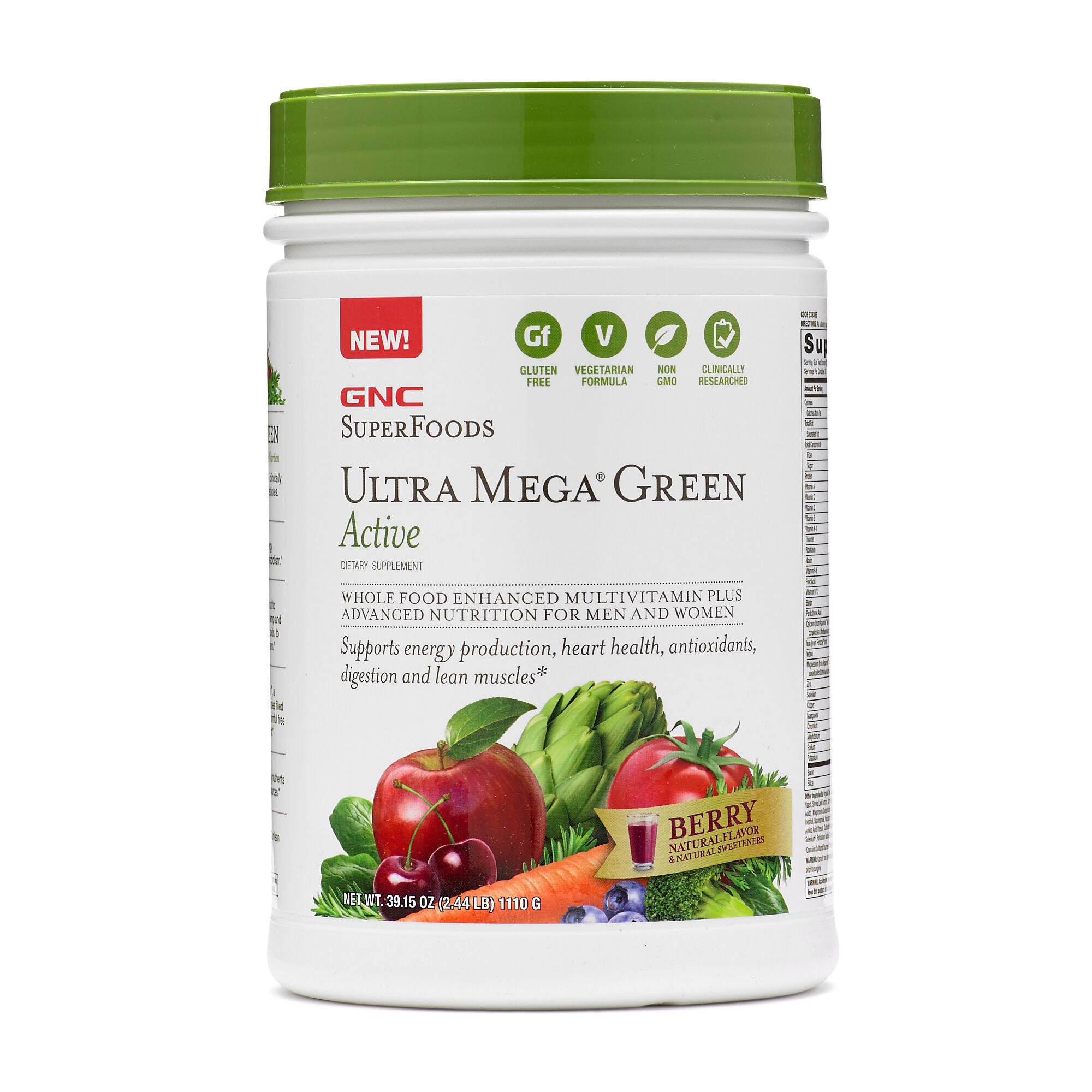 GNC SuperFoods Ultra Mega® Green Active - Berry  GNC