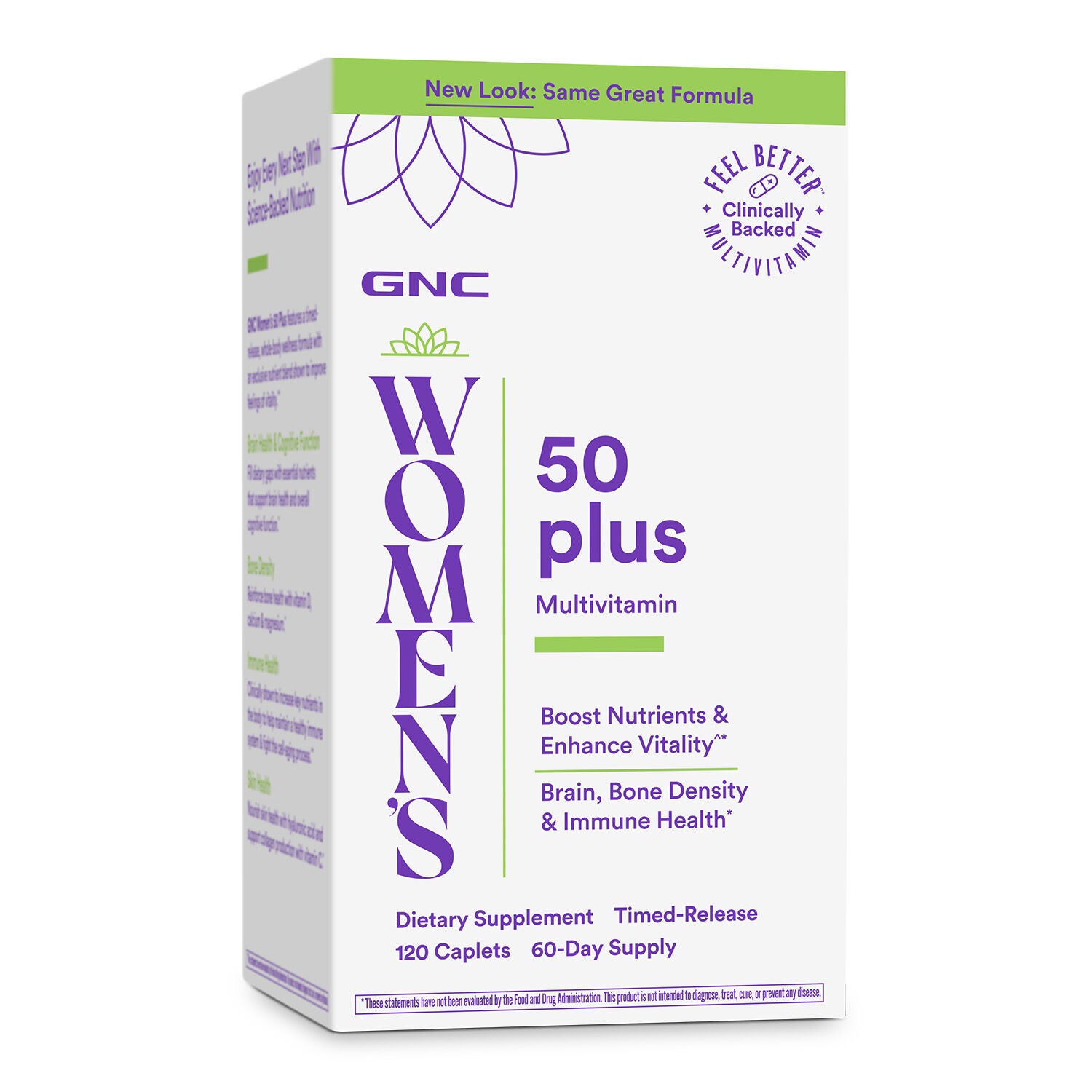 50 Plus Multivitamin - 120 Caplets (60 Servings)  | GNC