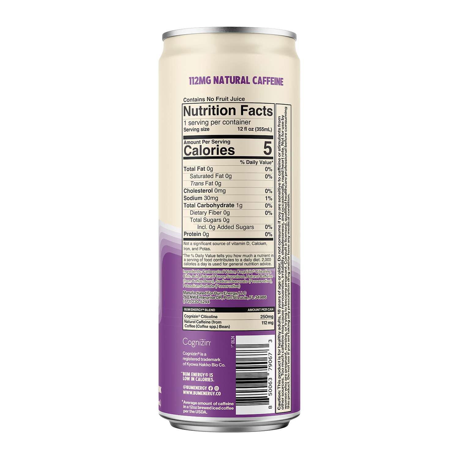 Energy Drink - Grape - 12oz. (12 Cans)  | GNC