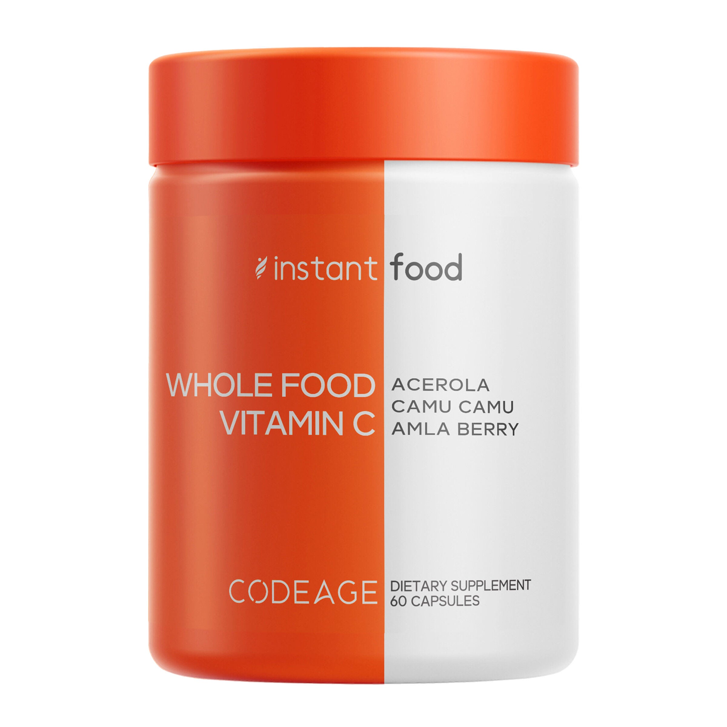 Whole Food Vitamin C - 60 Capsules (30 Servings)  | GNC