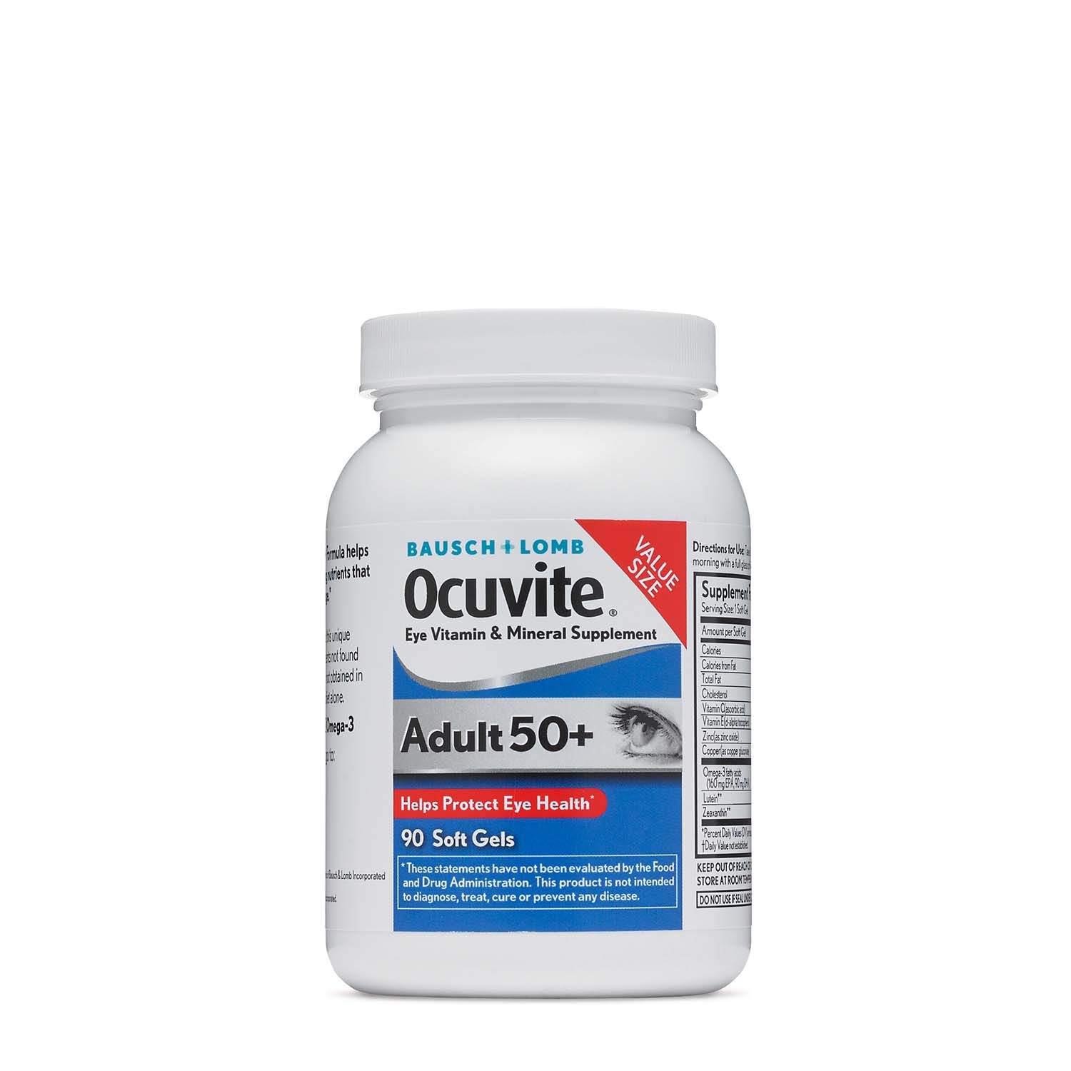 Bausch Lomb Ocuvite Eye Vitamin Adult 50 Formula Gnc