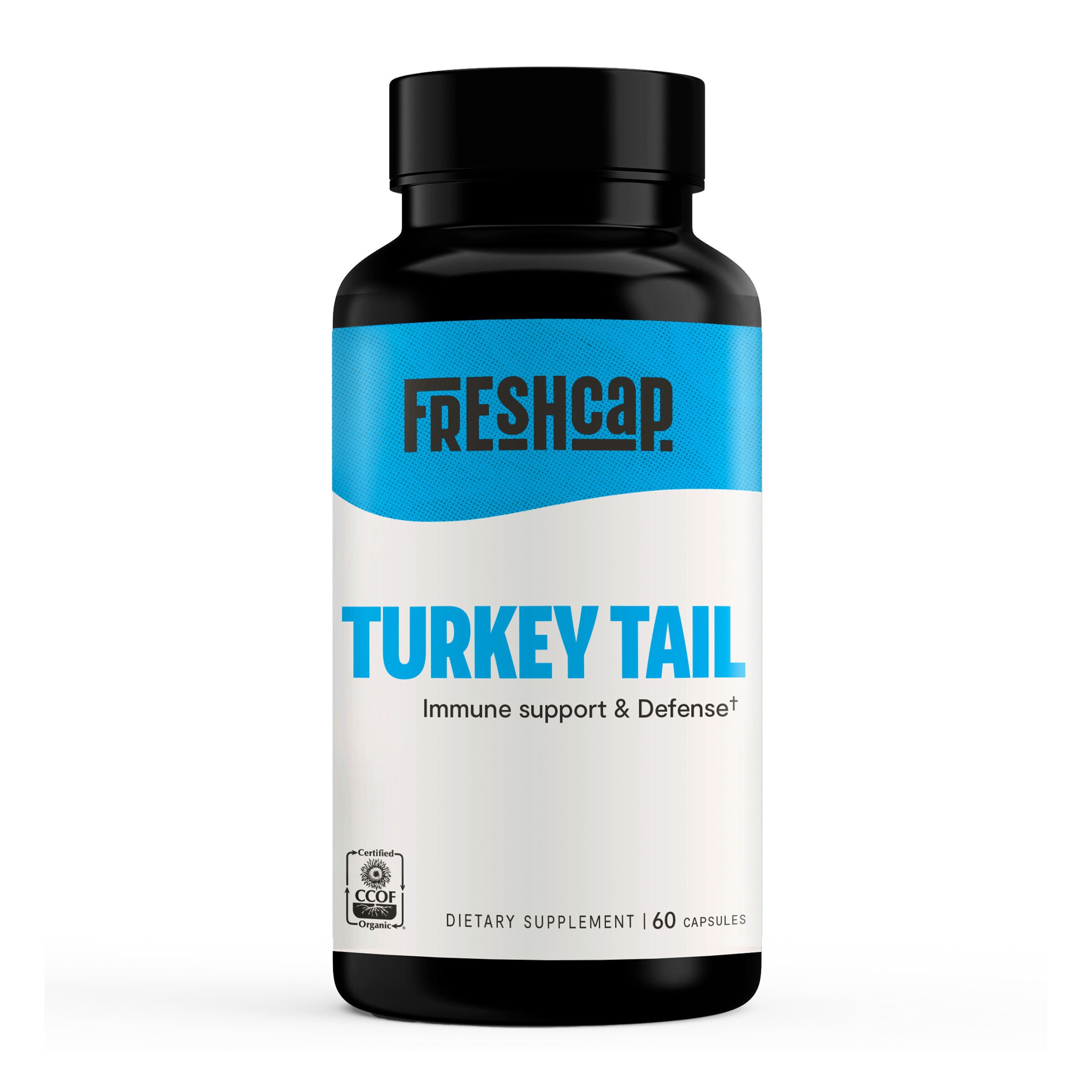 FreshCap Turkey Tail Vegan - 60 Capsules (30 Servings)