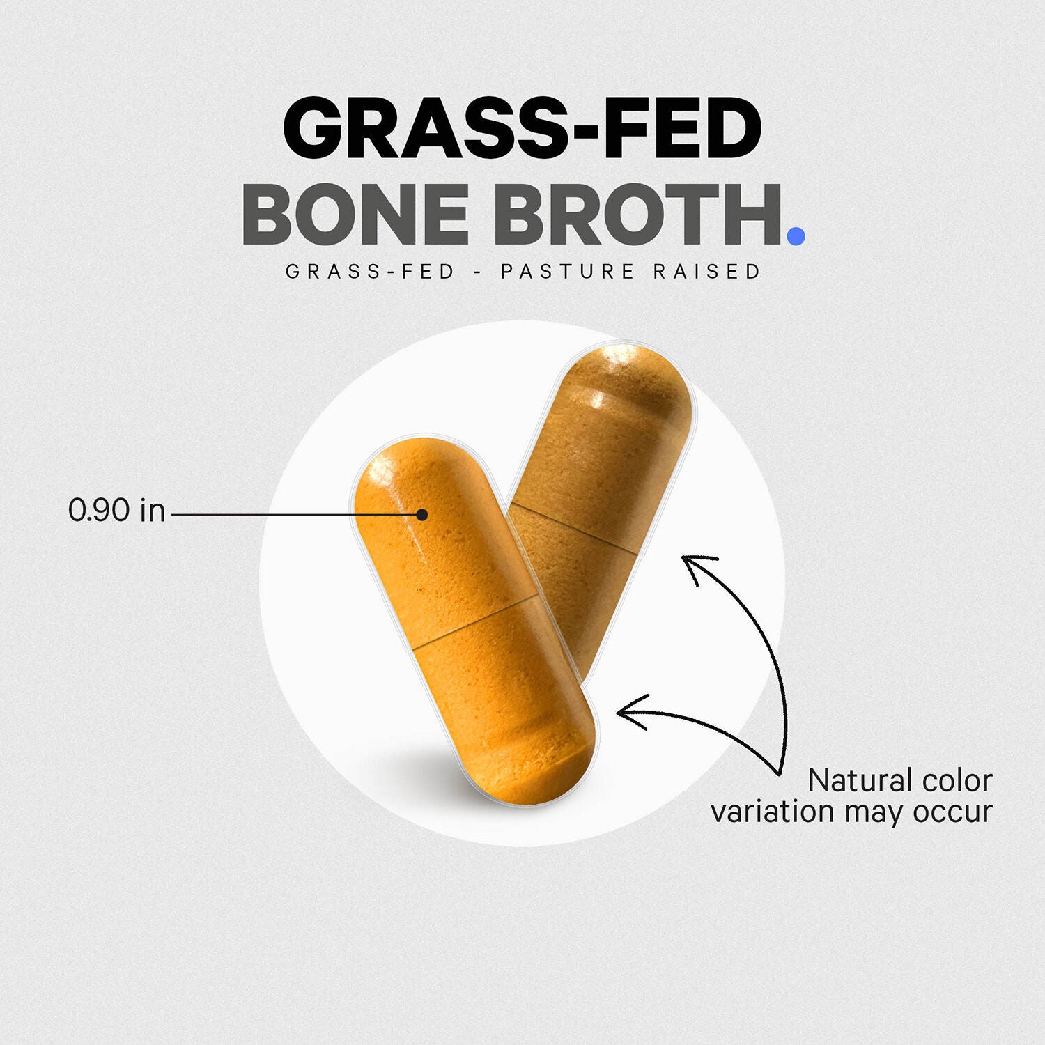Bone Broth Collagen - 180 Capsules (60 Servings)