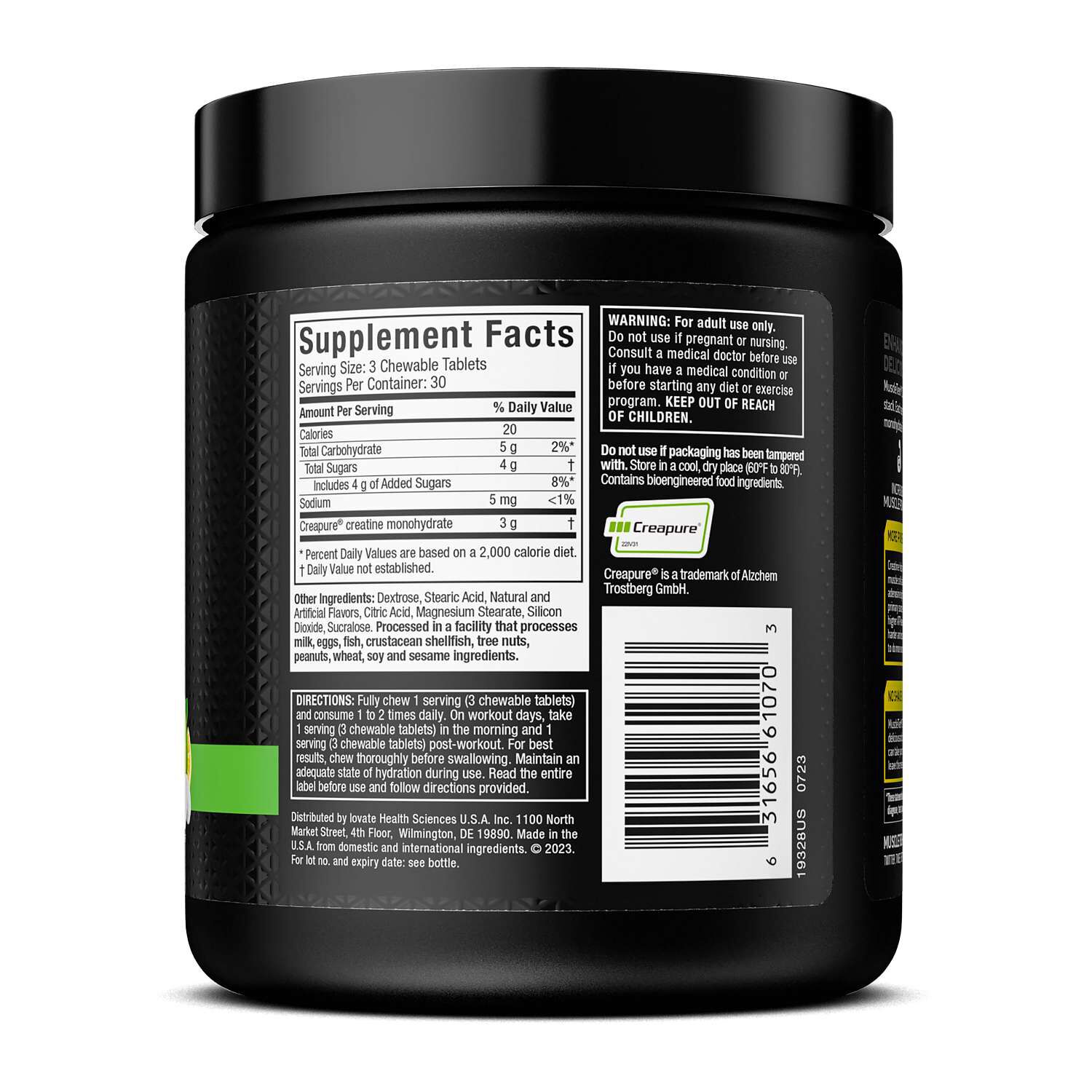 Creatine Chews - Citrus Burst - 90 Tablets (30 Servings)