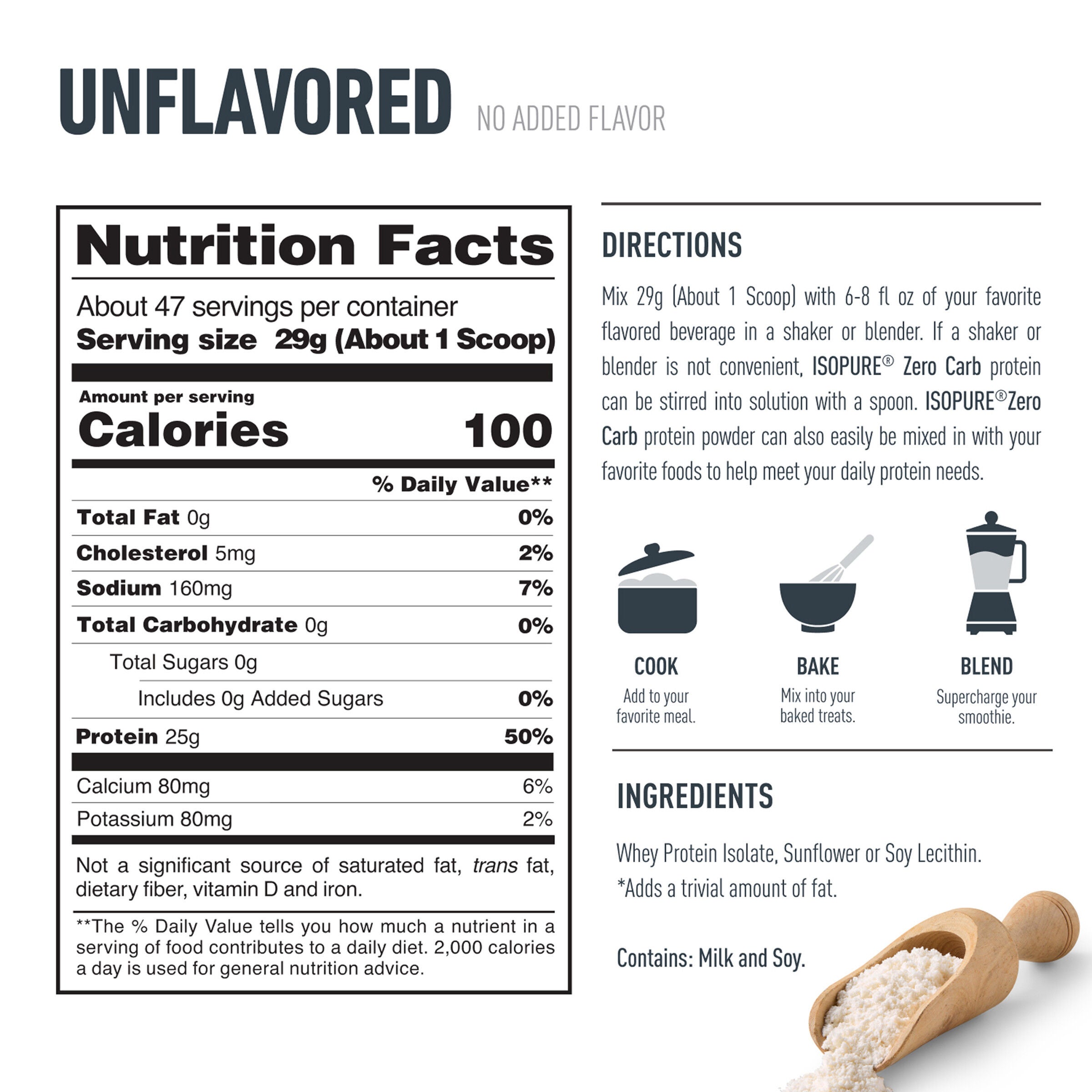 Protein Powder - Unflavored (47 Servings) Unflavored | GNC