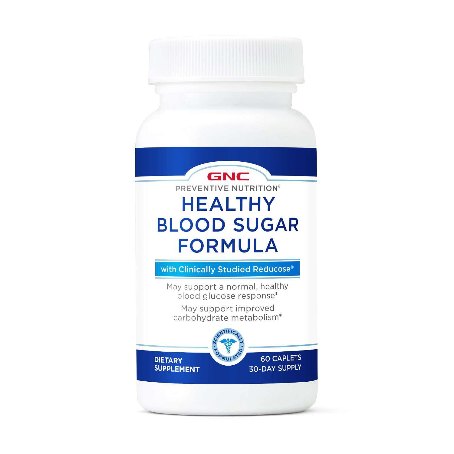 Healthy Blood Sugar Formula with Reducose&reg; - 60 Caplets (60 Servings)  | GNC
