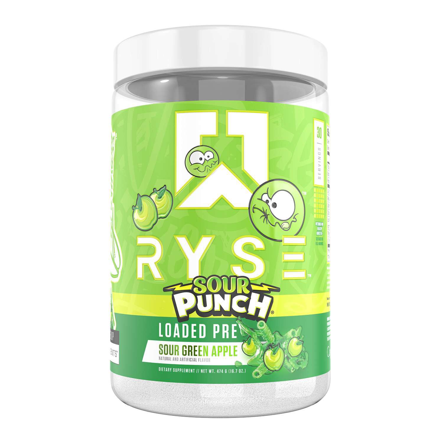 Loaded Pre - Sour Punch Green Apple (30 Servings)  | GNC