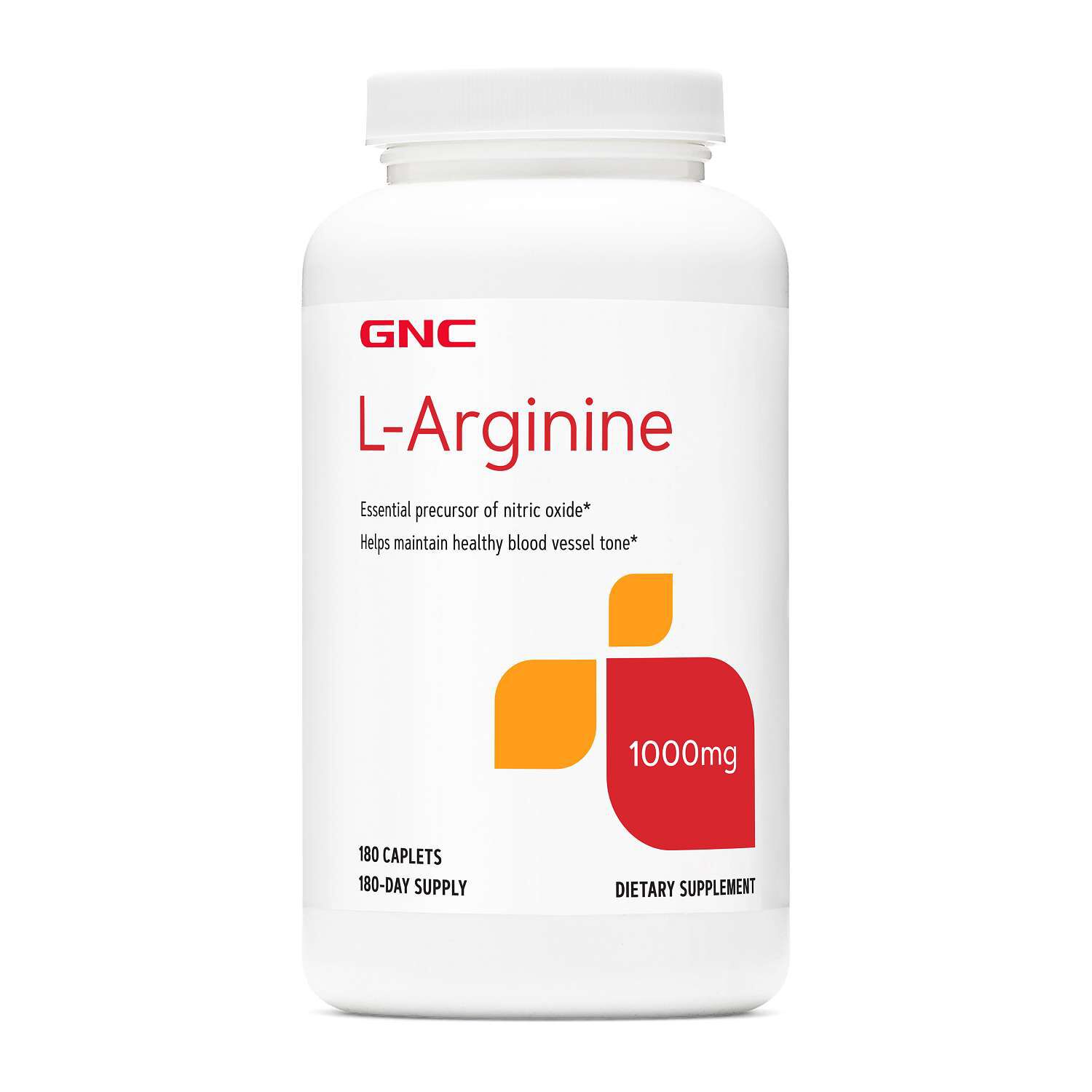 L-Arginine 1000mg - 180 Caplets (180 Servings)