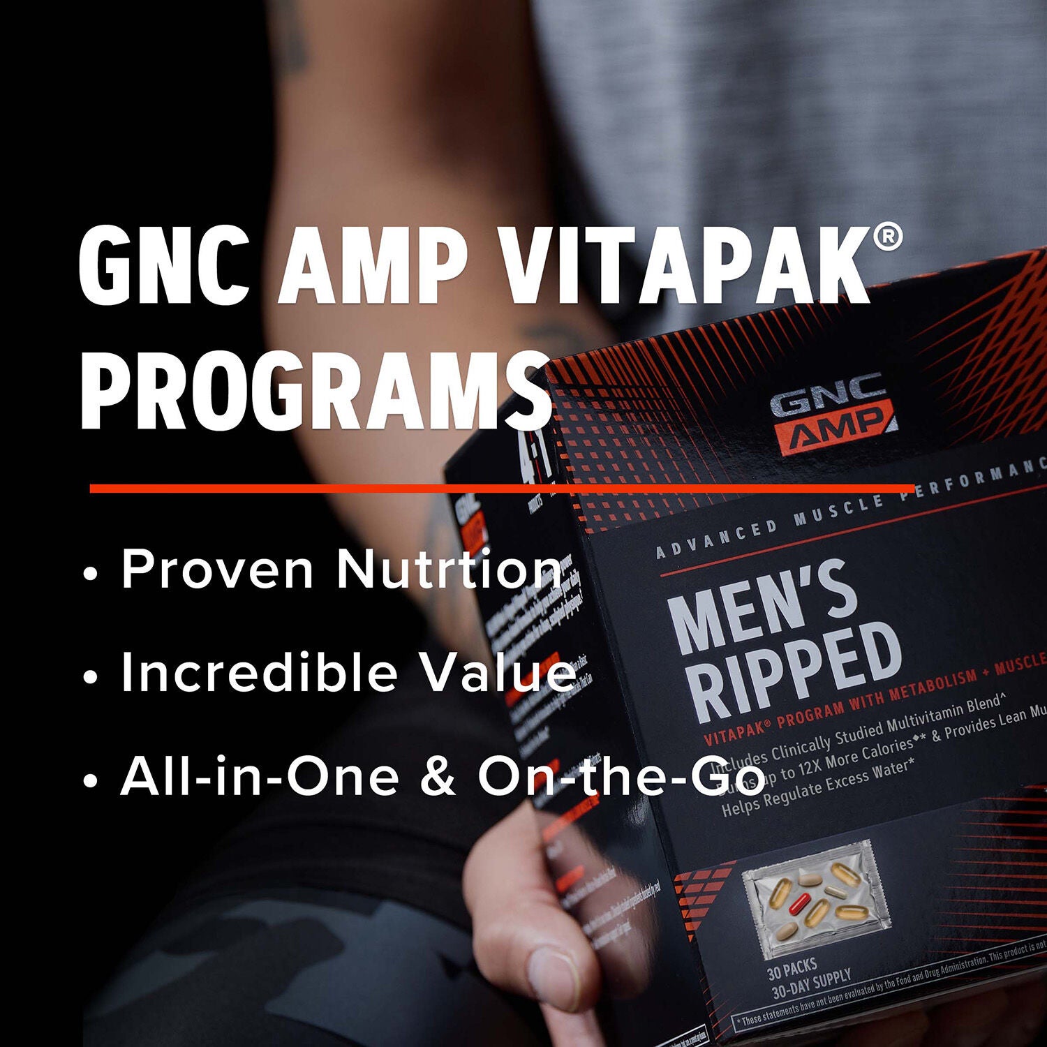 Men&#39;s Ripped Vitapak&reg; Program  &#40;30 Servings&#41;  | GNC