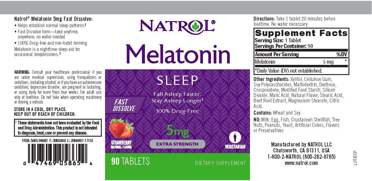 natrol melatonin 5mg extra strength