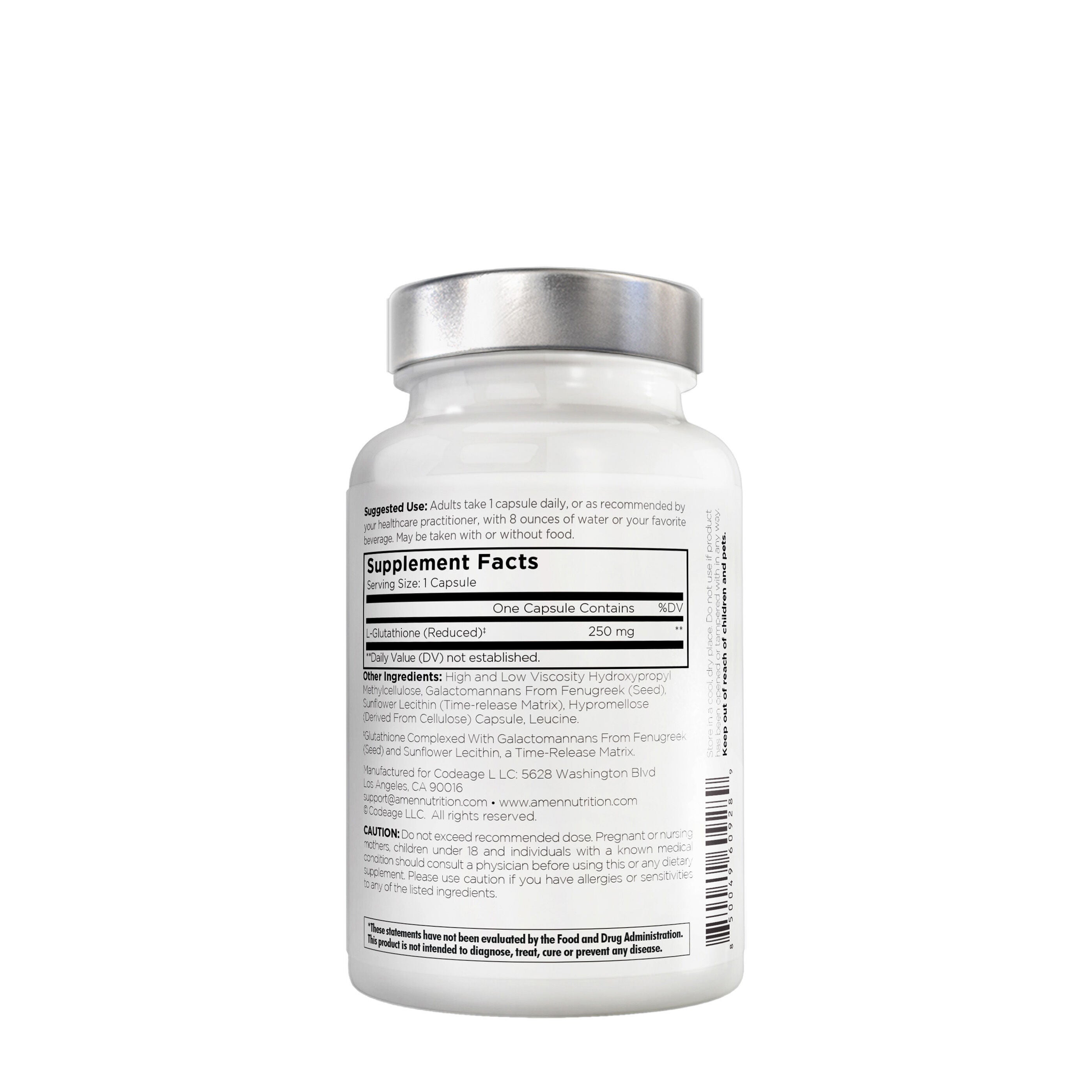 Amen Glutathione - SR+ - 60 Vegetable Capsules (60 Servings)  | GNC