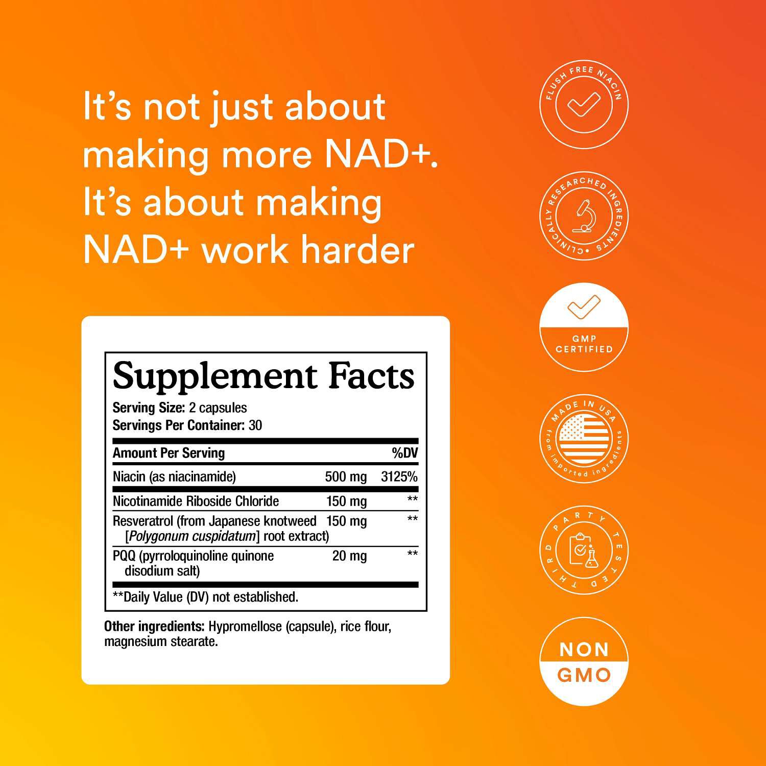 MitoQ NAD+ Dual Action - 60 Capsules (30 Servings)  | GNC