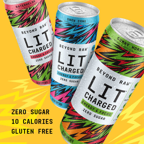 LIT Charged - Gummy Worm - 12oz. &#40;12 Cans&#41;  | GNC
