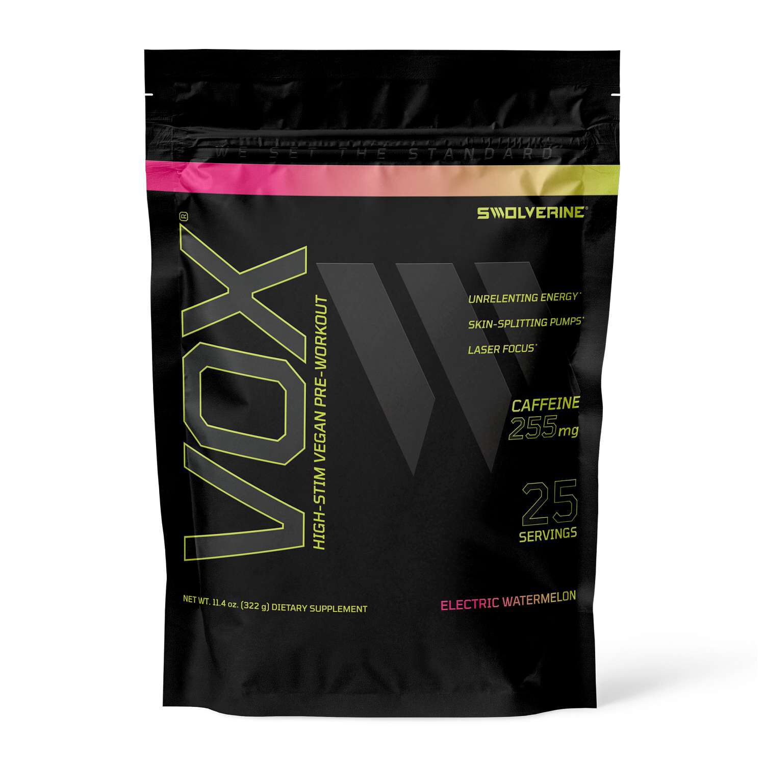 VOX High-Stim Vegan Pre-Workout - Electric Watermelon (25 Servings)  | GNC