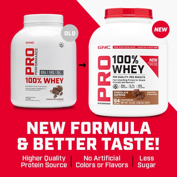 GNC Pro Performance® 100 Whey 2.0 Vanilla Cream (64 Servings) GNC