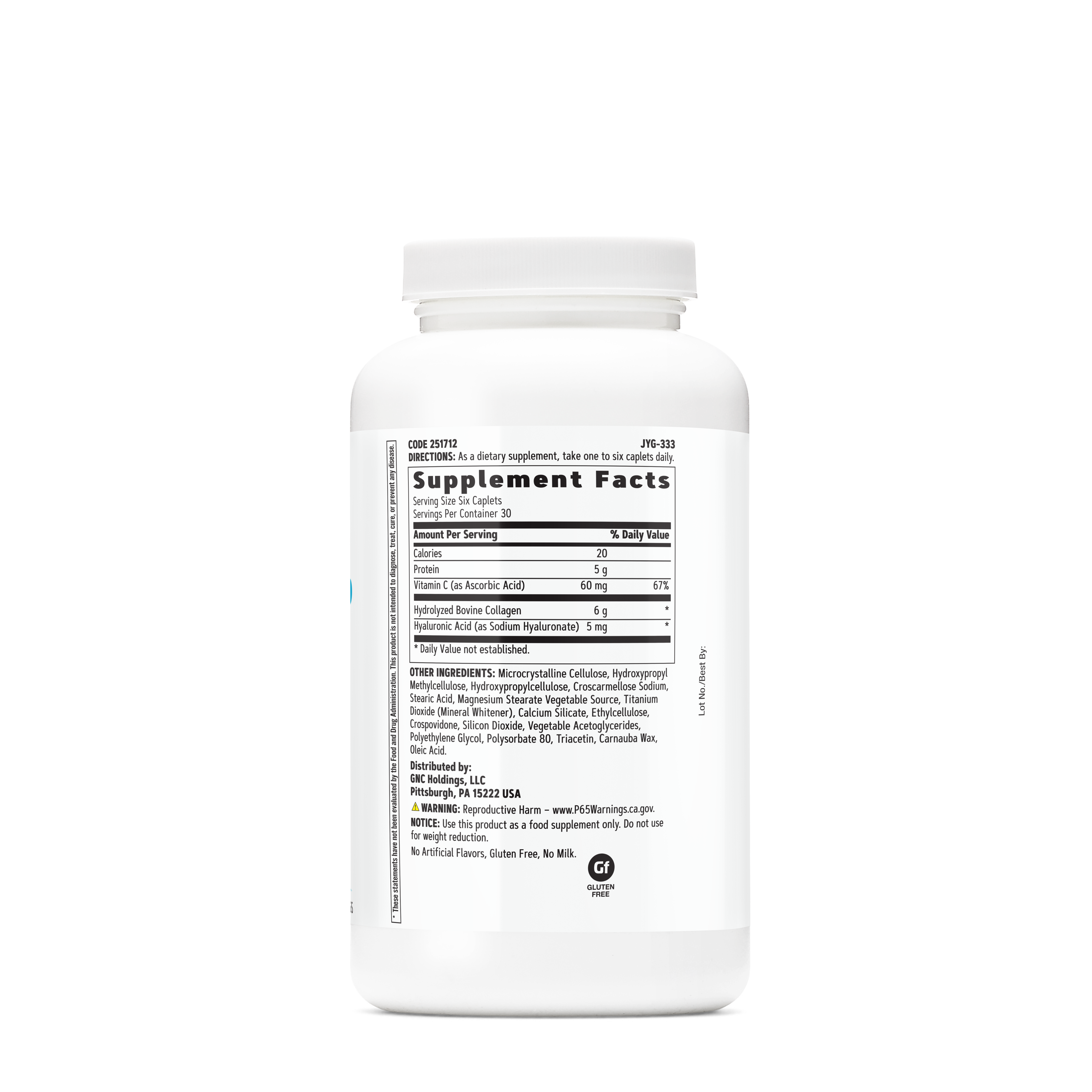 Collagen - 180 Caplets (30 Servings)  | GNC