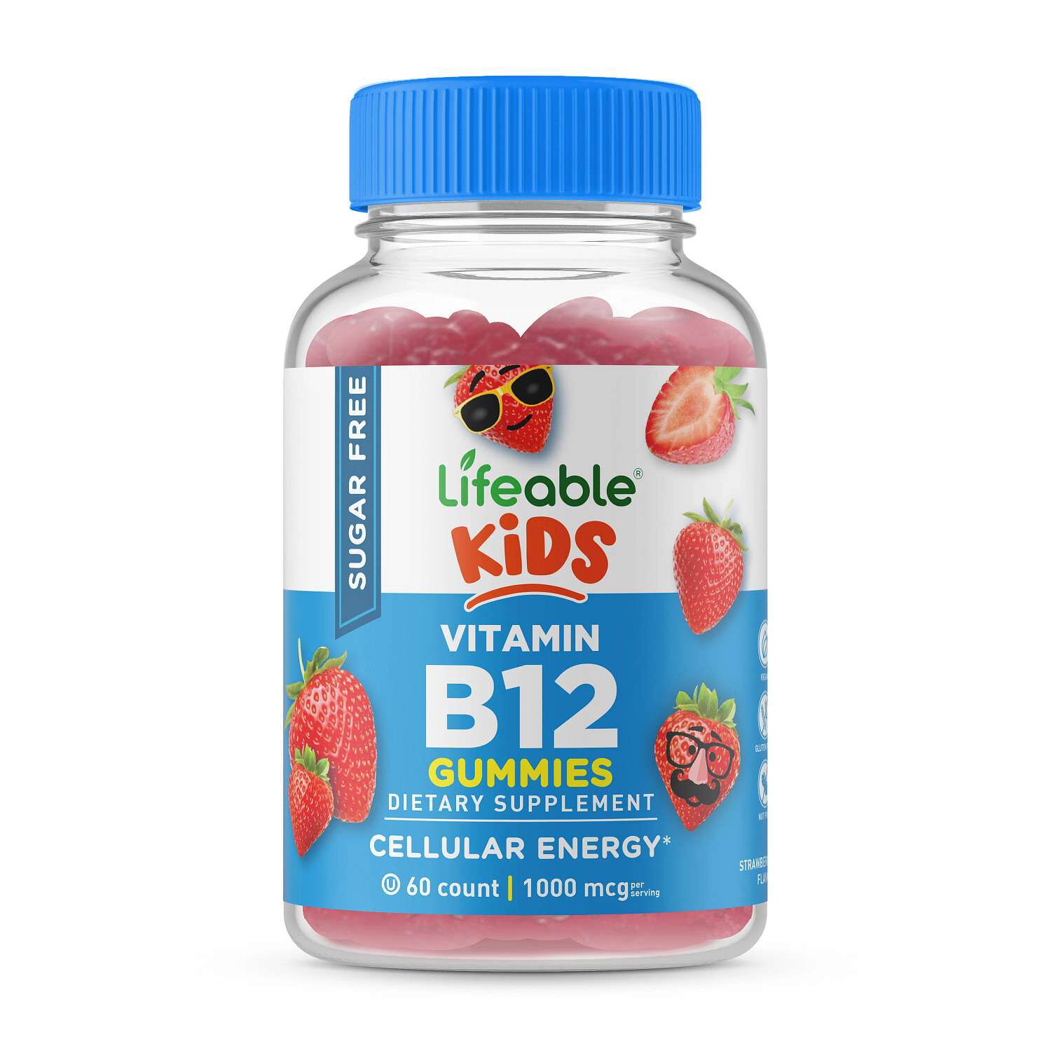 Kids - Sugar Free Vitamin B12 - 60 Gummies (30 Servings)  | GNC