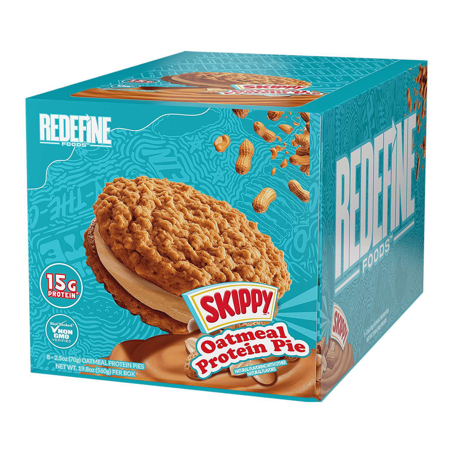 Skippy Oatmeal Protein Pie - Peanut Butter (8 Pies)