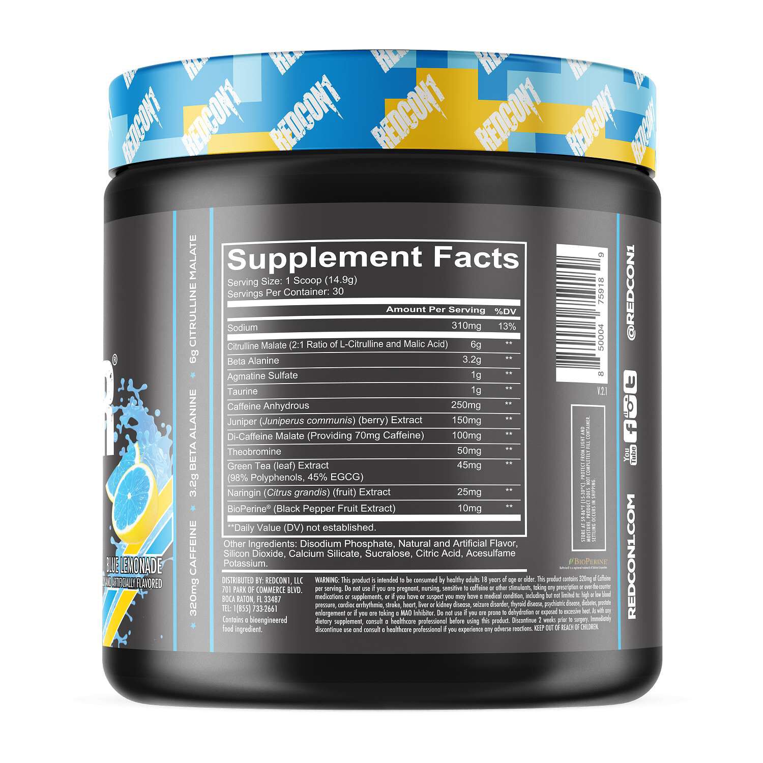 Total War&reg; Pre Workout - Blue Lemonade&nbsp;(30 Servings)