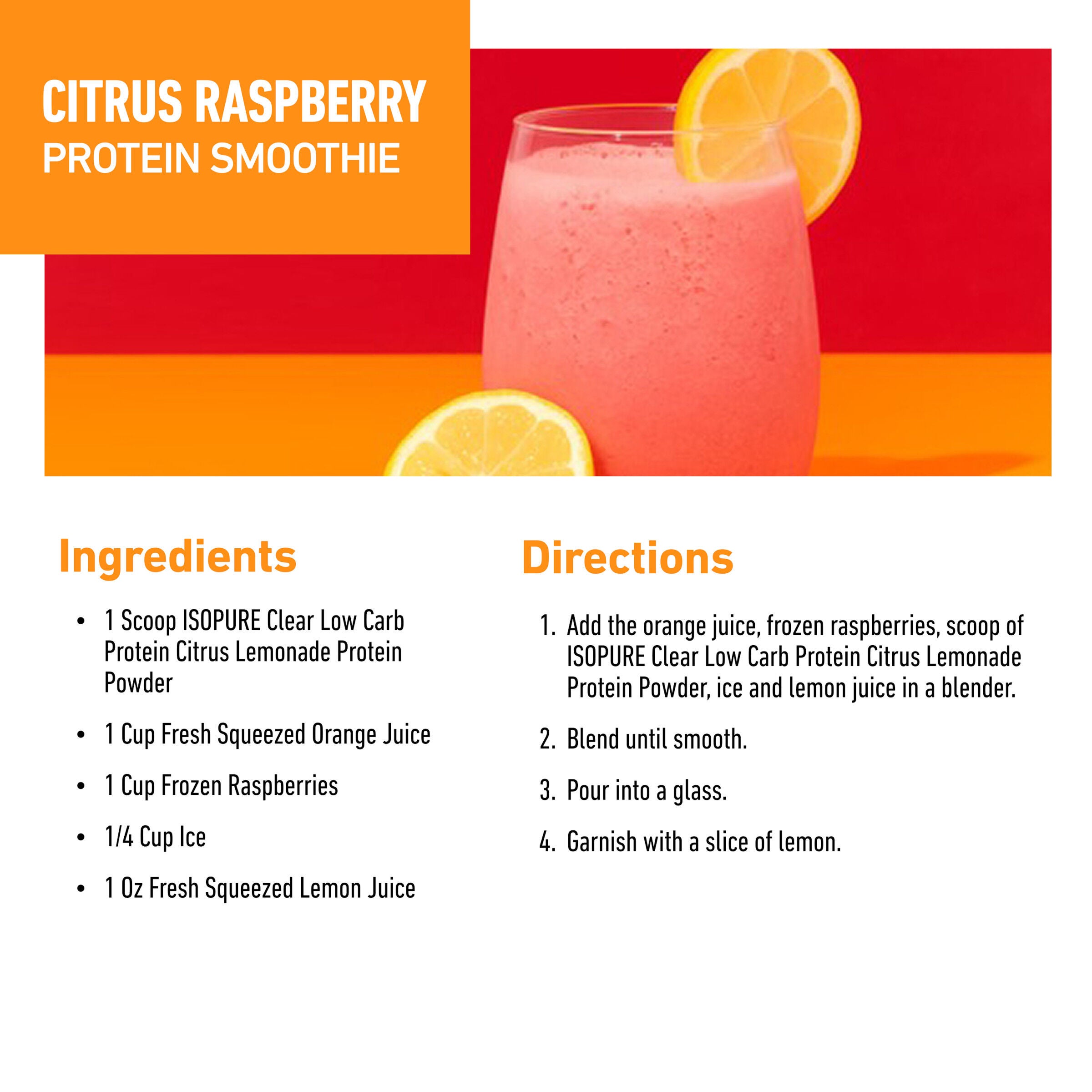 Clear Protein Powder - Citrus Lemonade (16 Servings) Citrus Lemonade | GNC