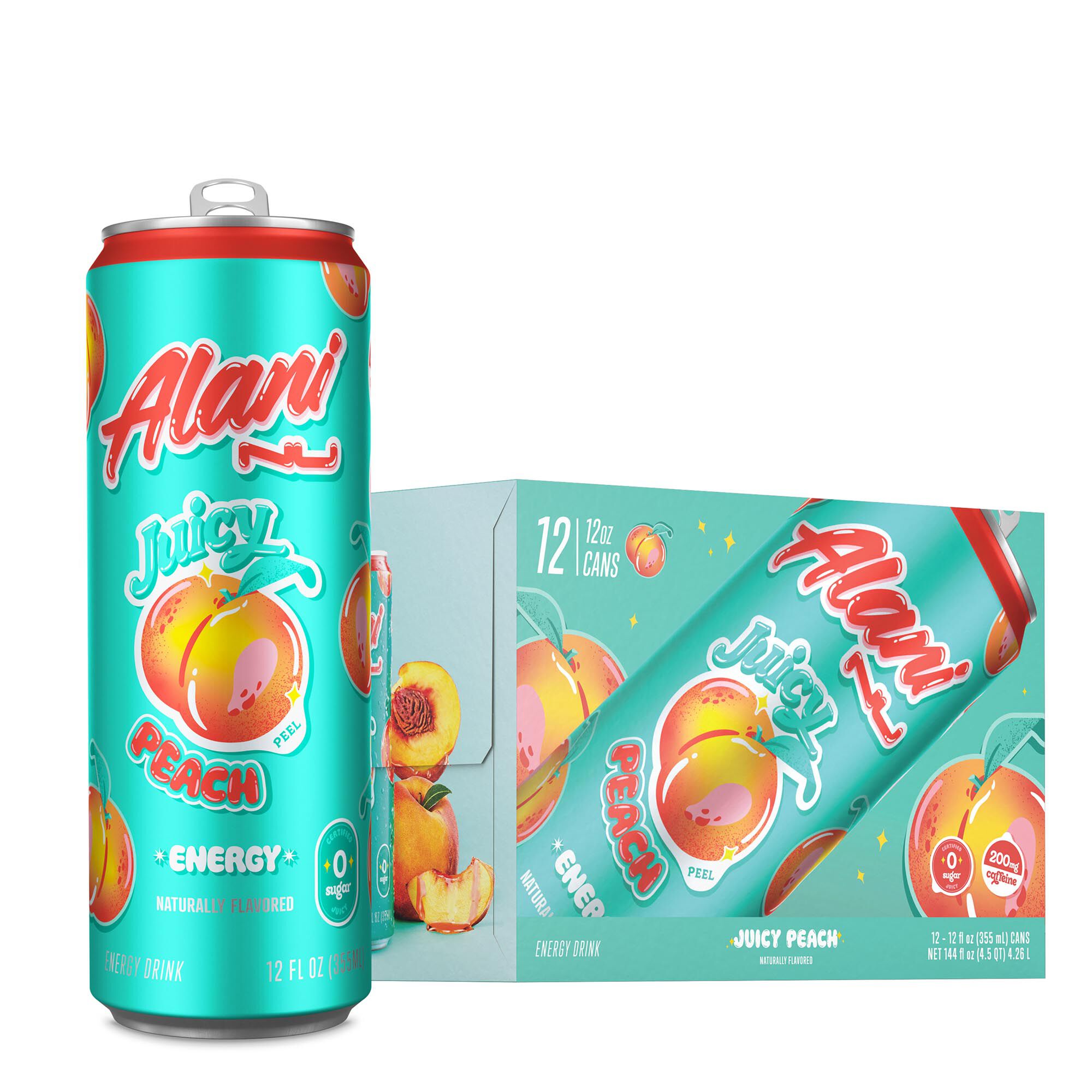 Energy Drink - Juicy Peach - 12oz. (12 Cans) | GNC