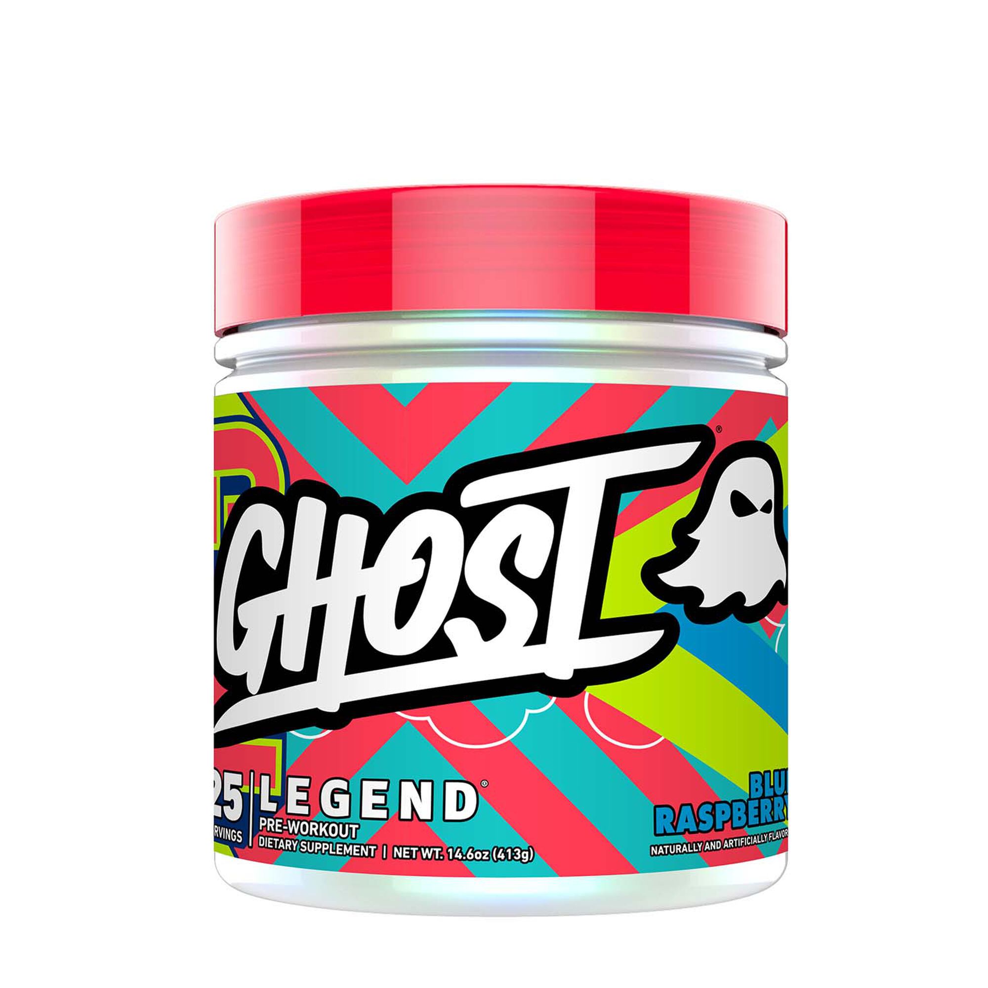 15 Minute Ghost legend pre workout blue raspberry with Comfort Workout Clothes