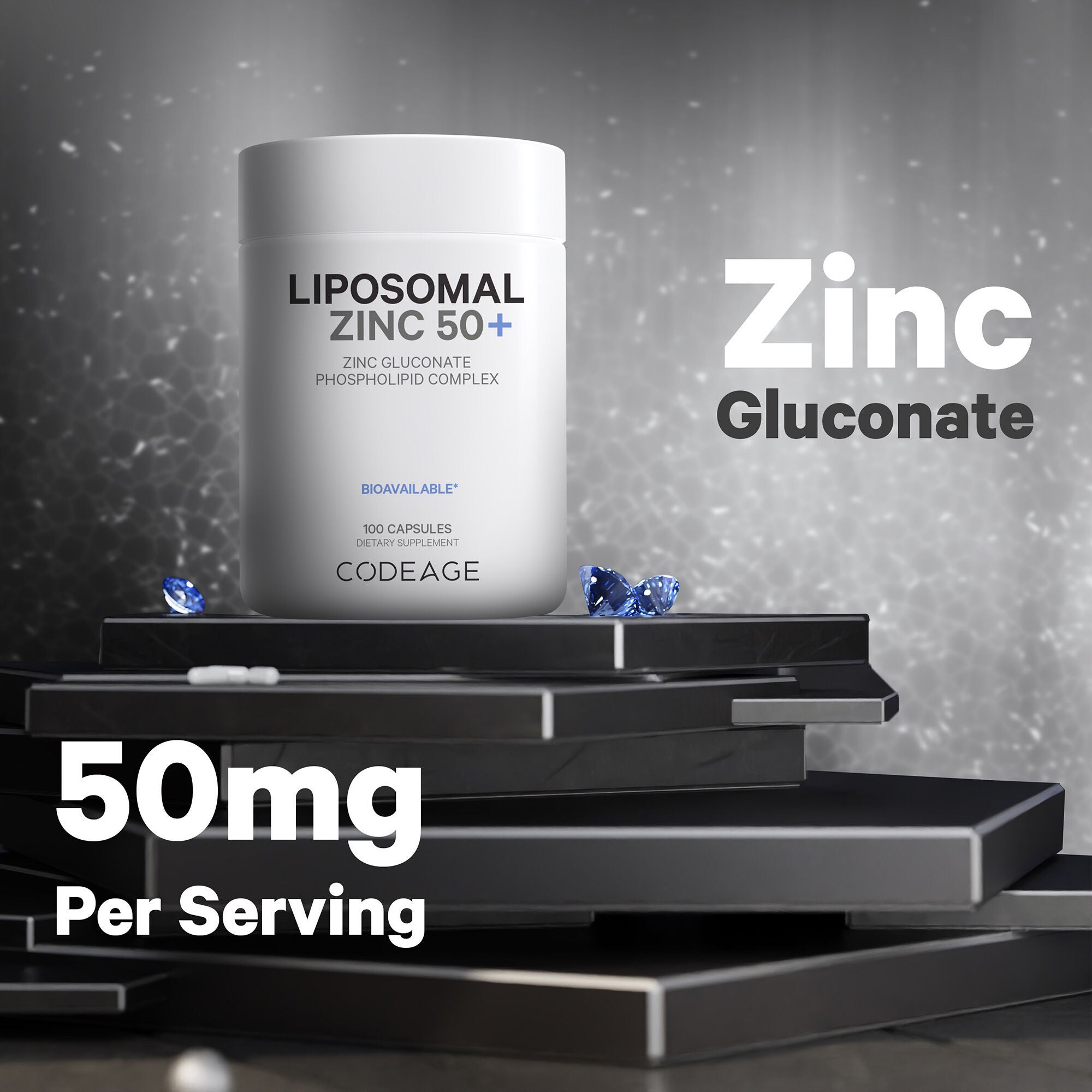 Liposomal Zinc 50+ - 100 Capsules (100 Servings)  | GNC