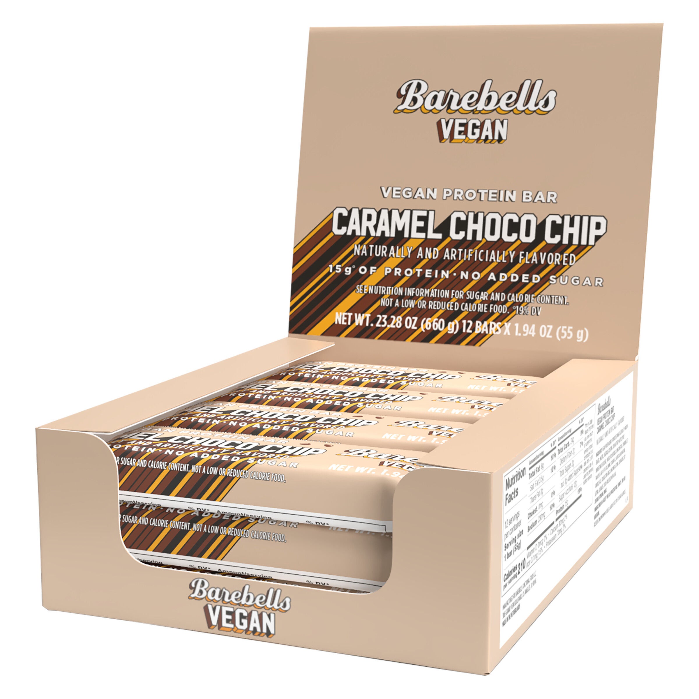 Barebells - Vegan Protein Bar - Caramel Choco Chip (12 Bars) | GNC