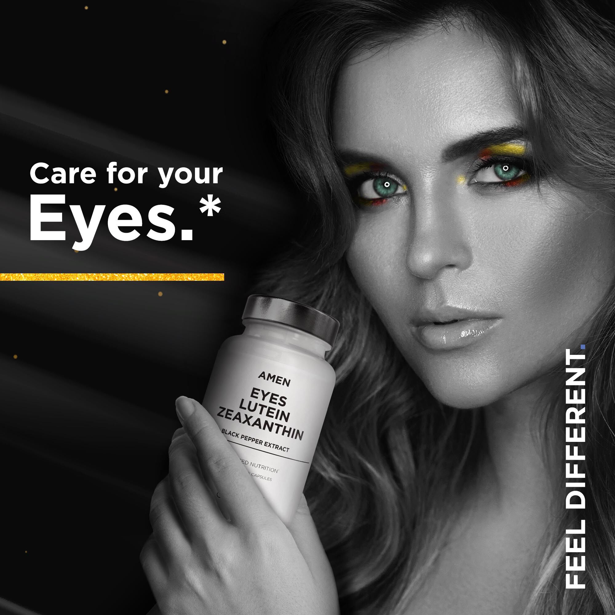 AMEN Eyes Lutein Zeaxanthin and Black Pepper - 90 Capsules (90 Servings)  | GNC