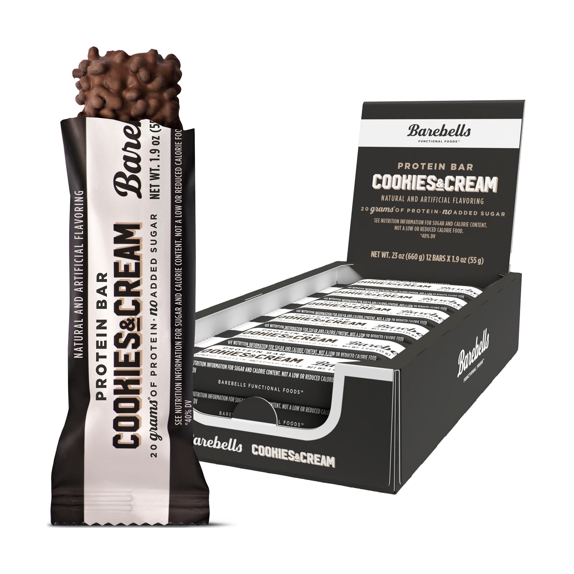 Protein Bar - Cookies &amp; Cream (12 Bars) Cookies &amp; Cream | GNC