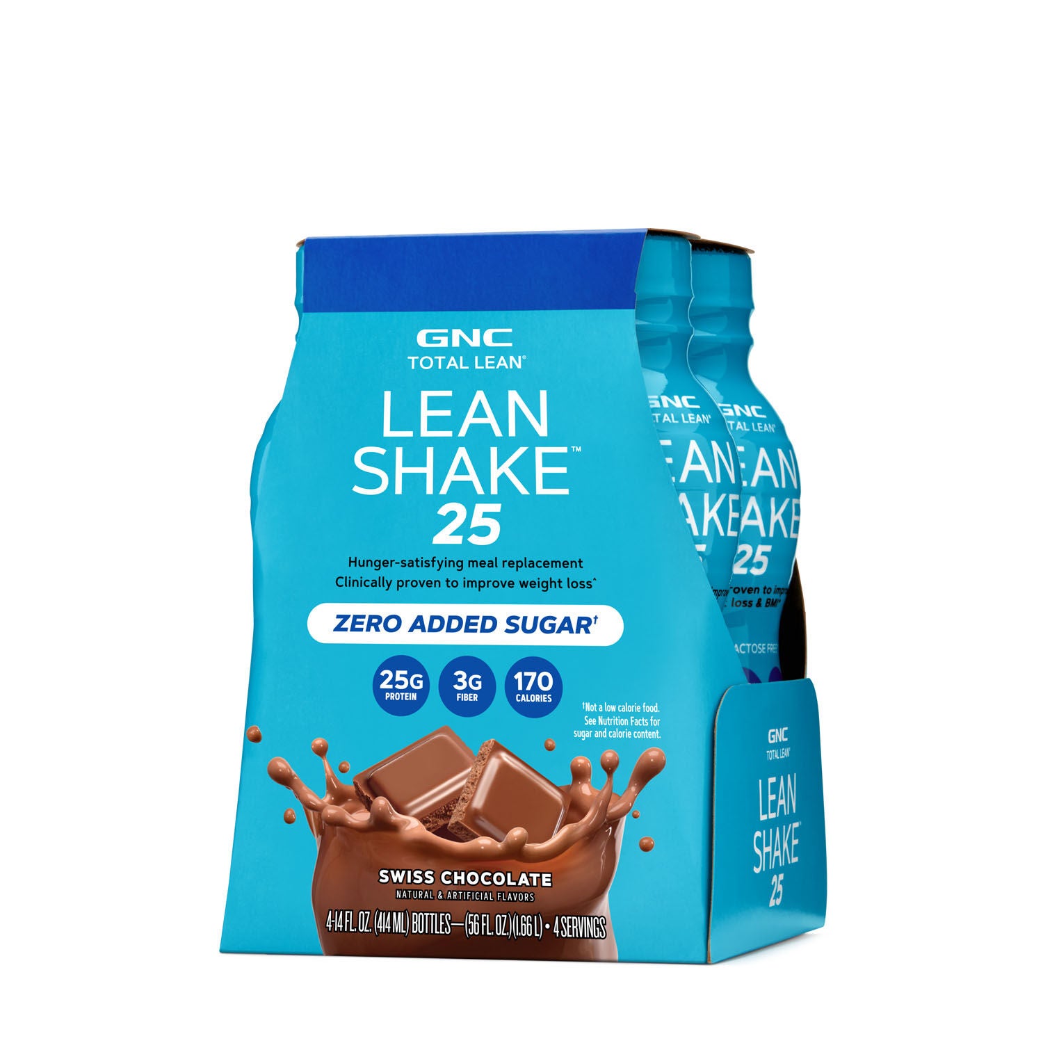 Lean Shake&trade; 25 - Swiss Chocolate - 14oz. (4 Bottles) Swiss Chocolate | GNC