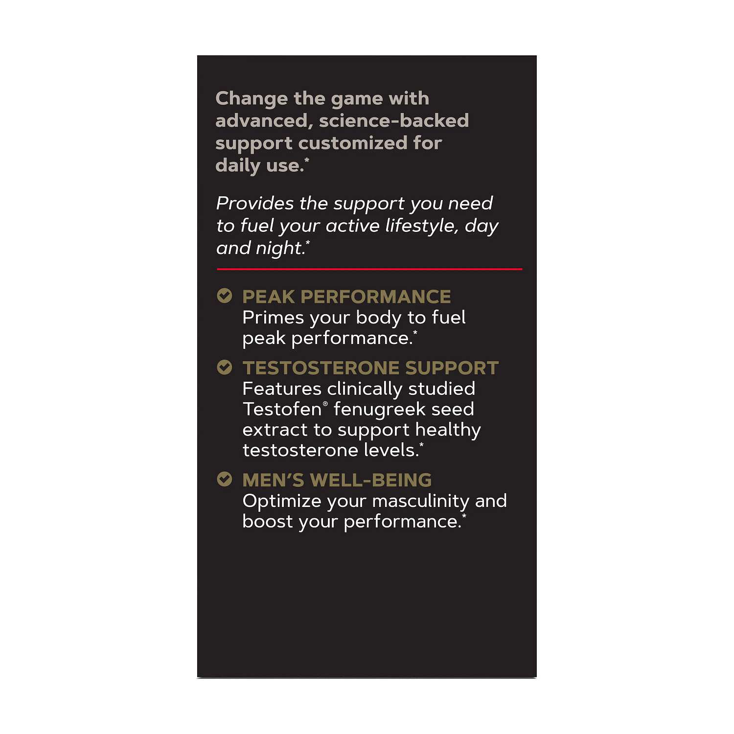Advanced Testosterone - 120 Capsules (60 Servings)  | GNC