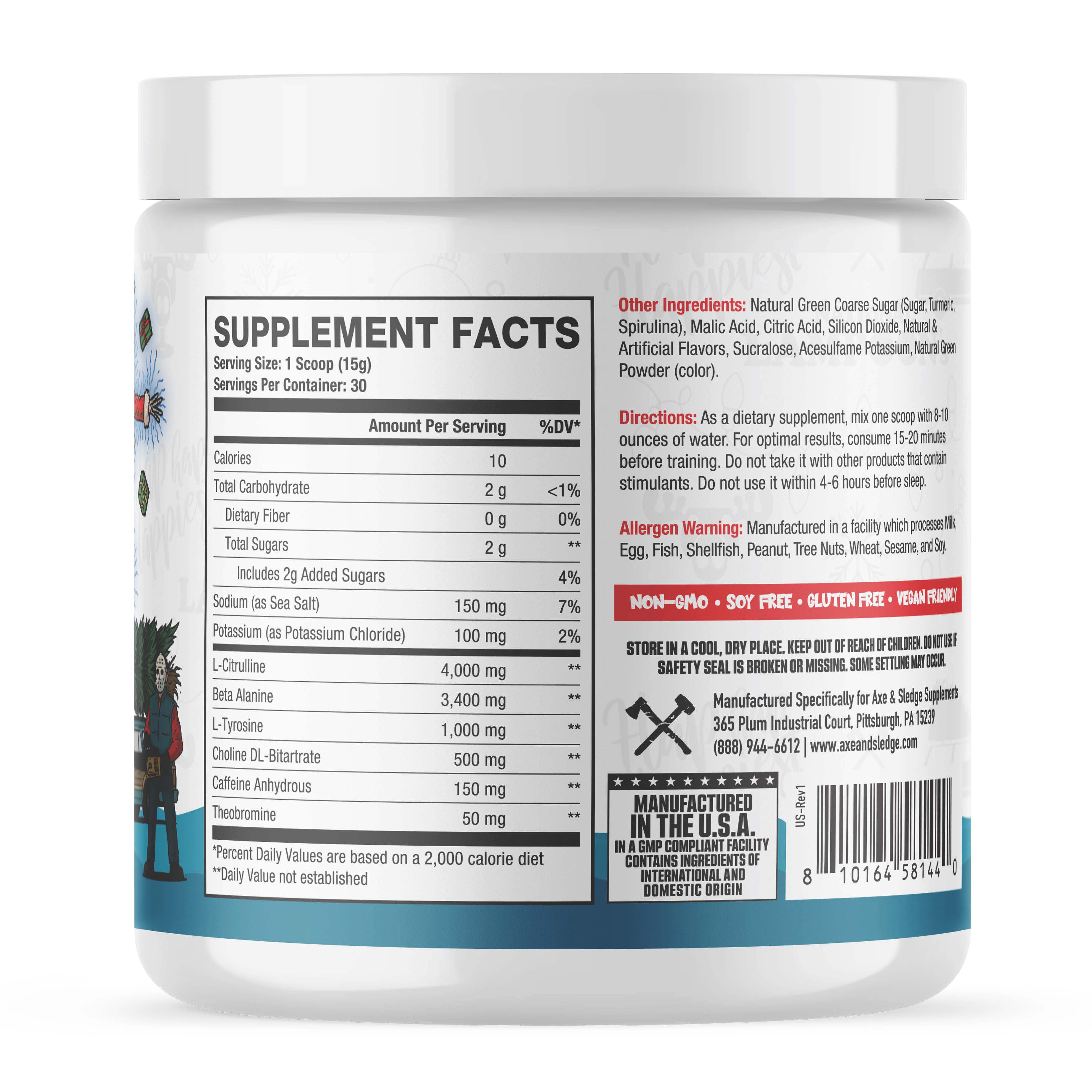 Axe and Sledge Green Gelatin