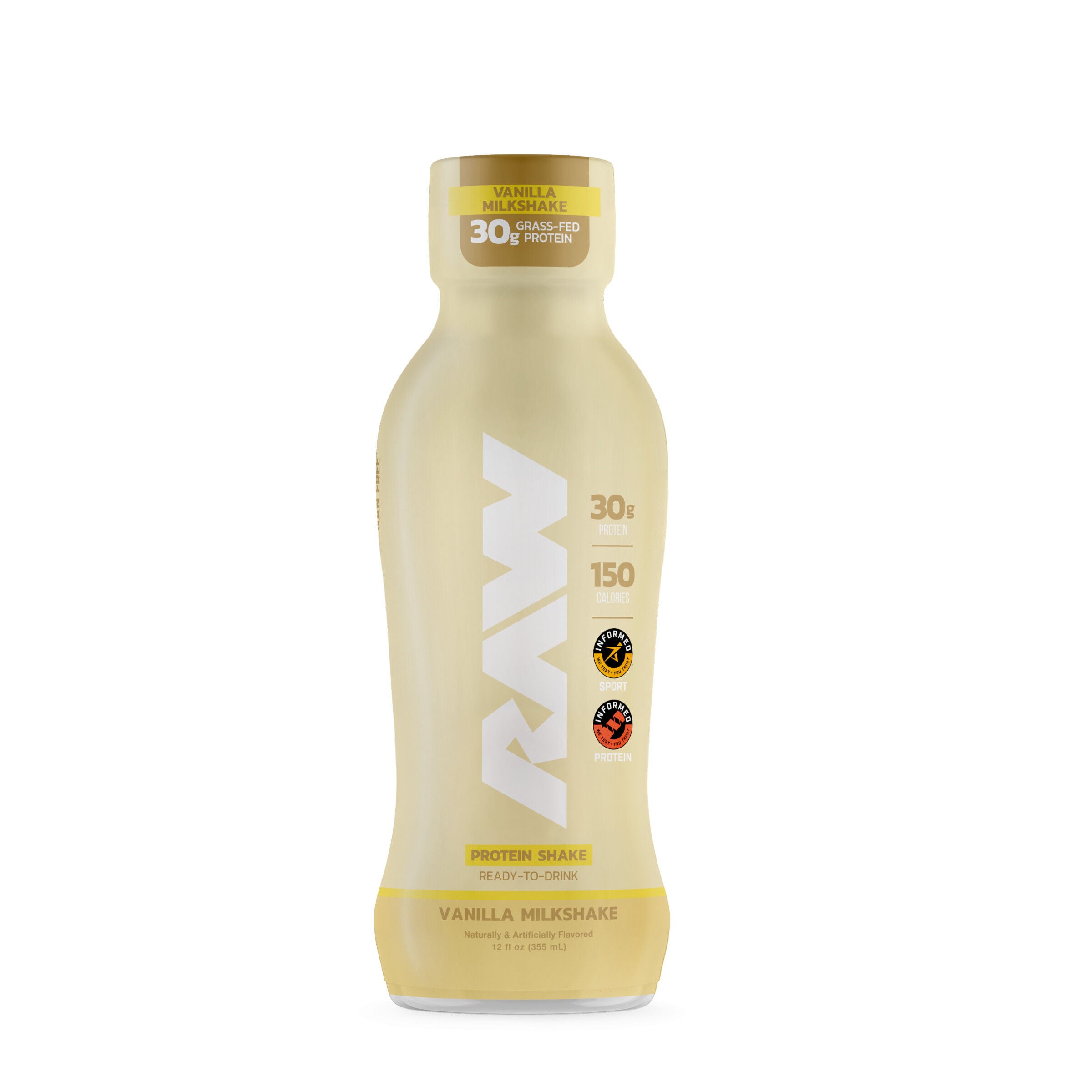 Protein Shake RTD - Vanilla Milkshake - 12 fl oz. (12 Bottles)