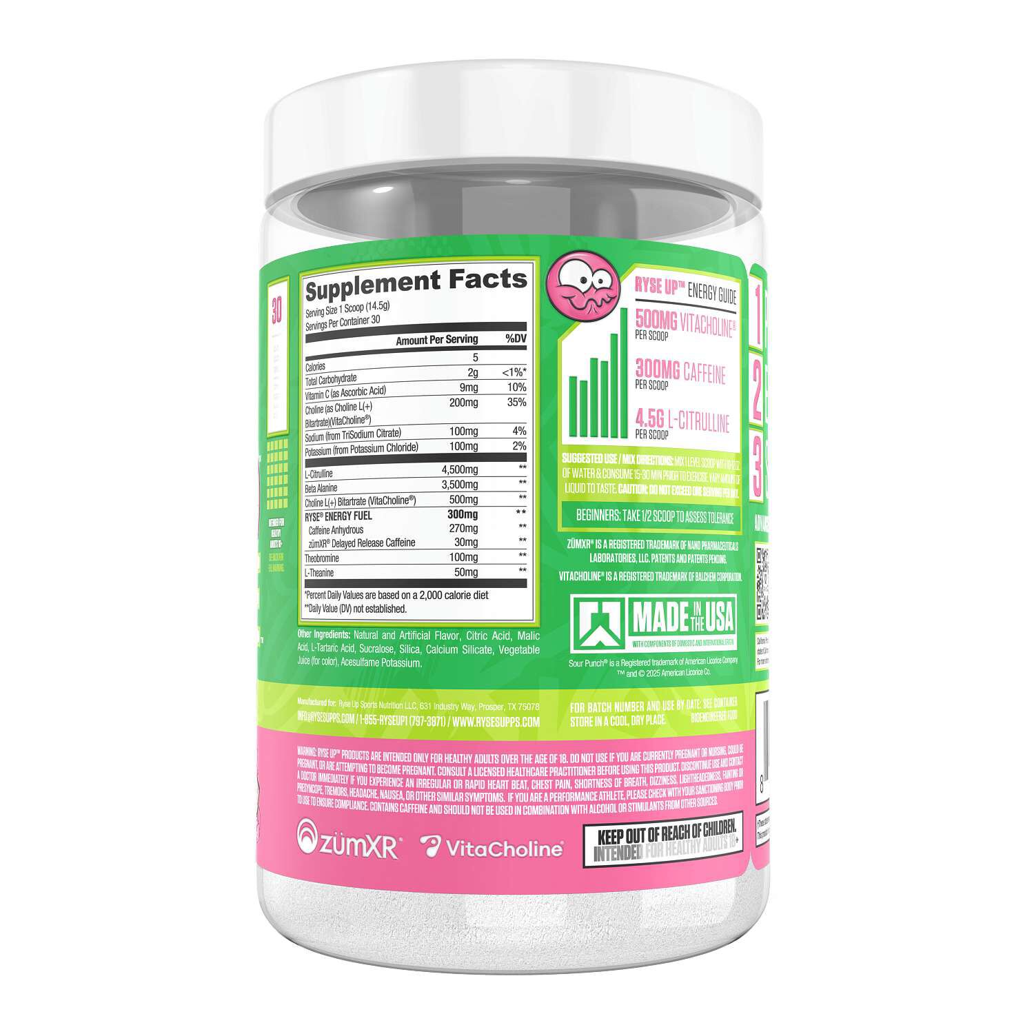 Loaded Pre - Sour Punch&reg; Watermelon (30 Servings)