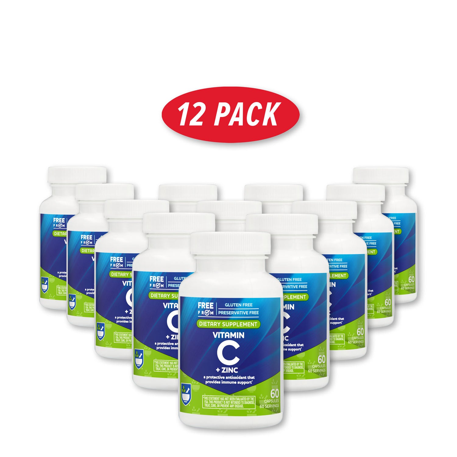 Vitamin C + Zinc 12 Pack GNC