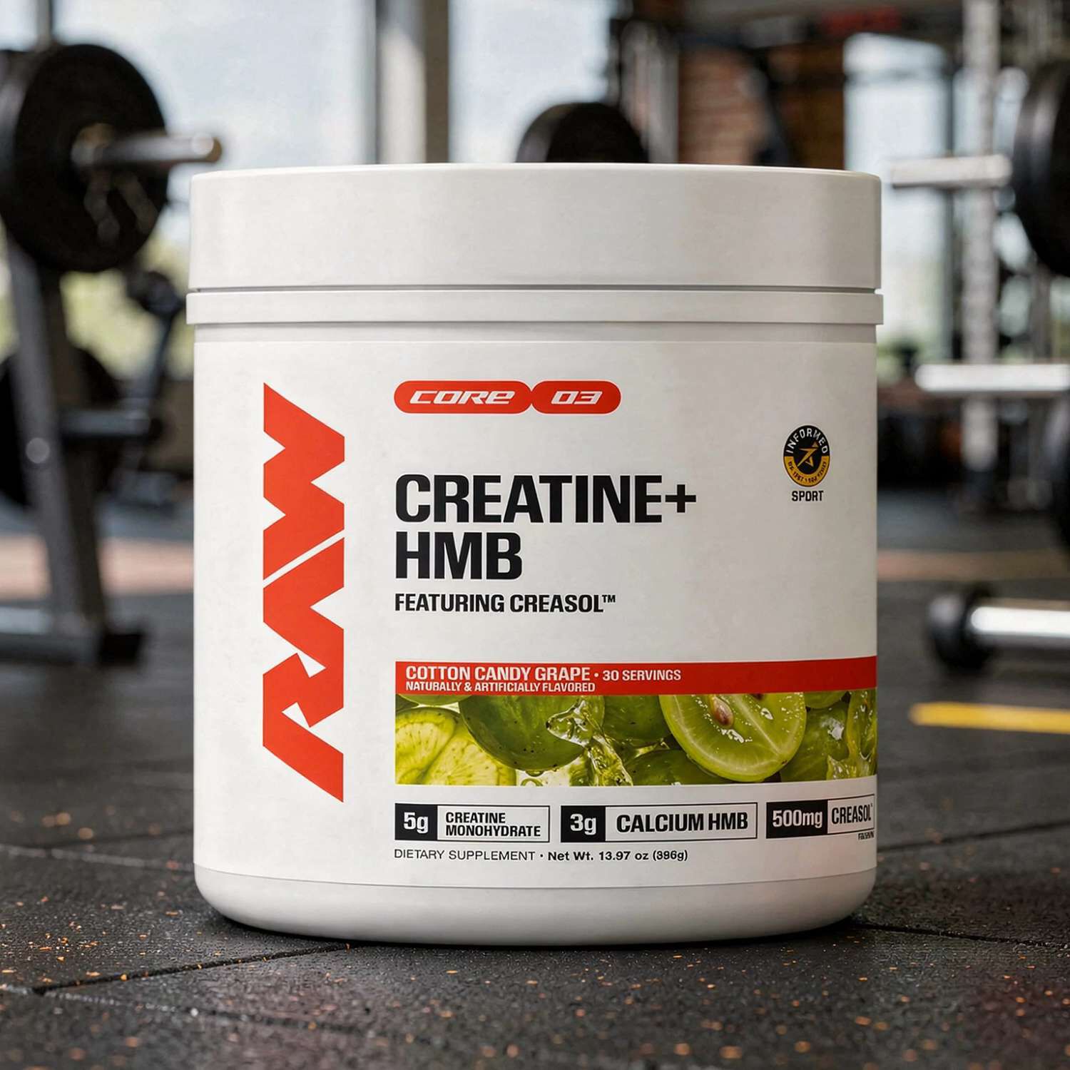 Creatine+ HMB - Cotton Candy Grape (30 Servings)  | GNC