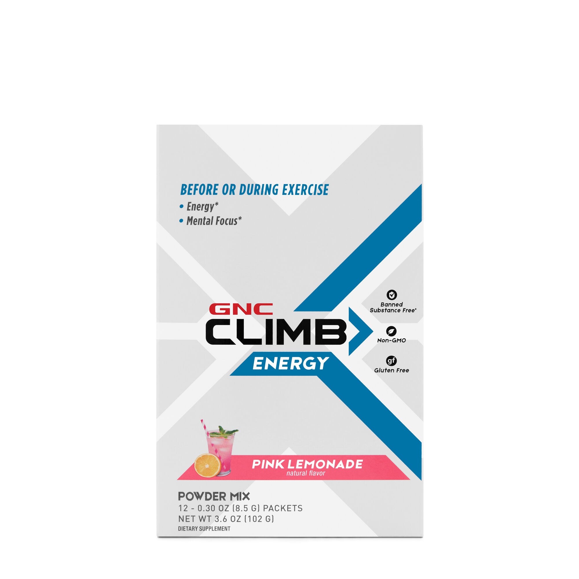 Gnc Climb Energy Packets Pink Lemonade 12 Pack Gnc
